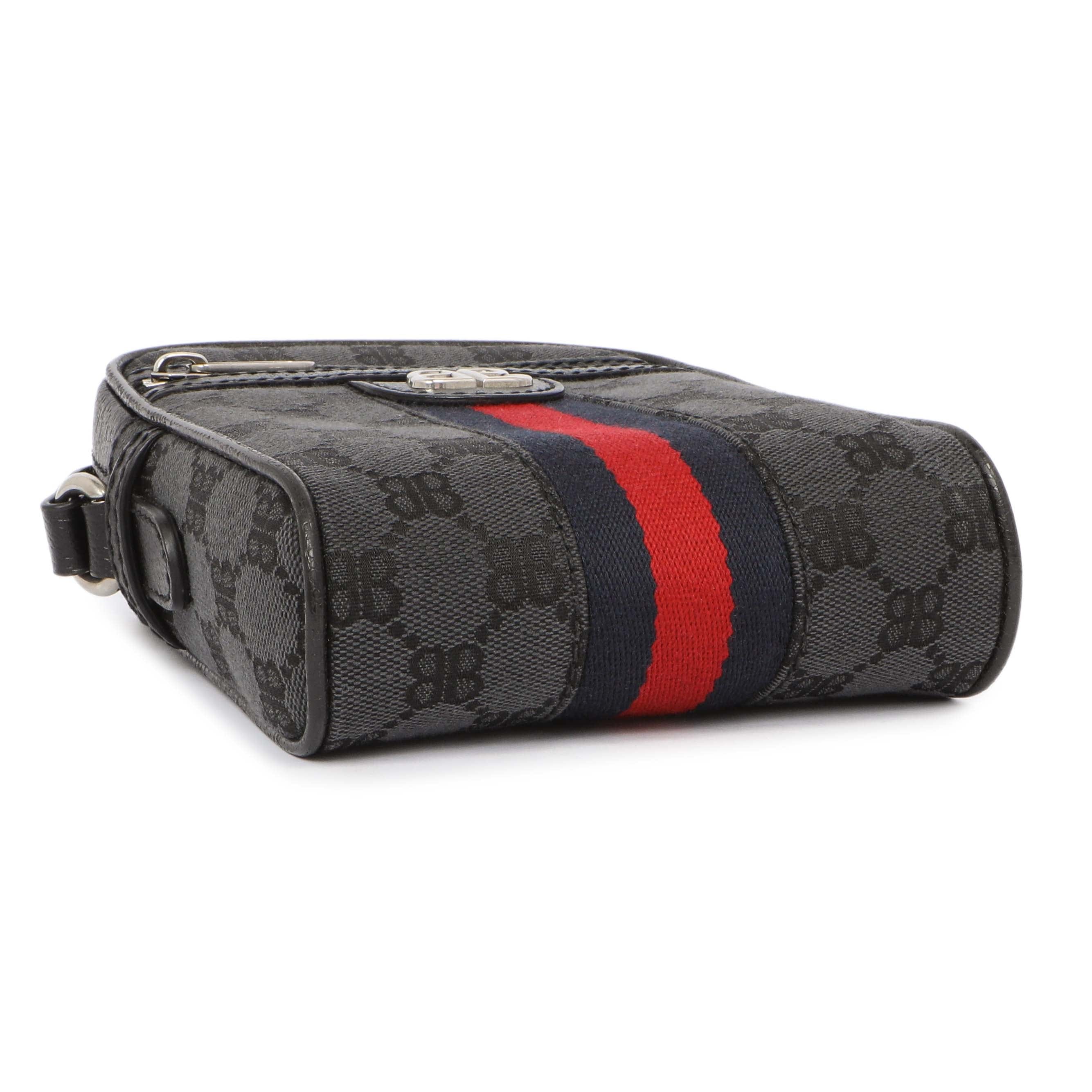 Gucci x Balenciaga BB Monogram Web Mini Ophidia Messenger