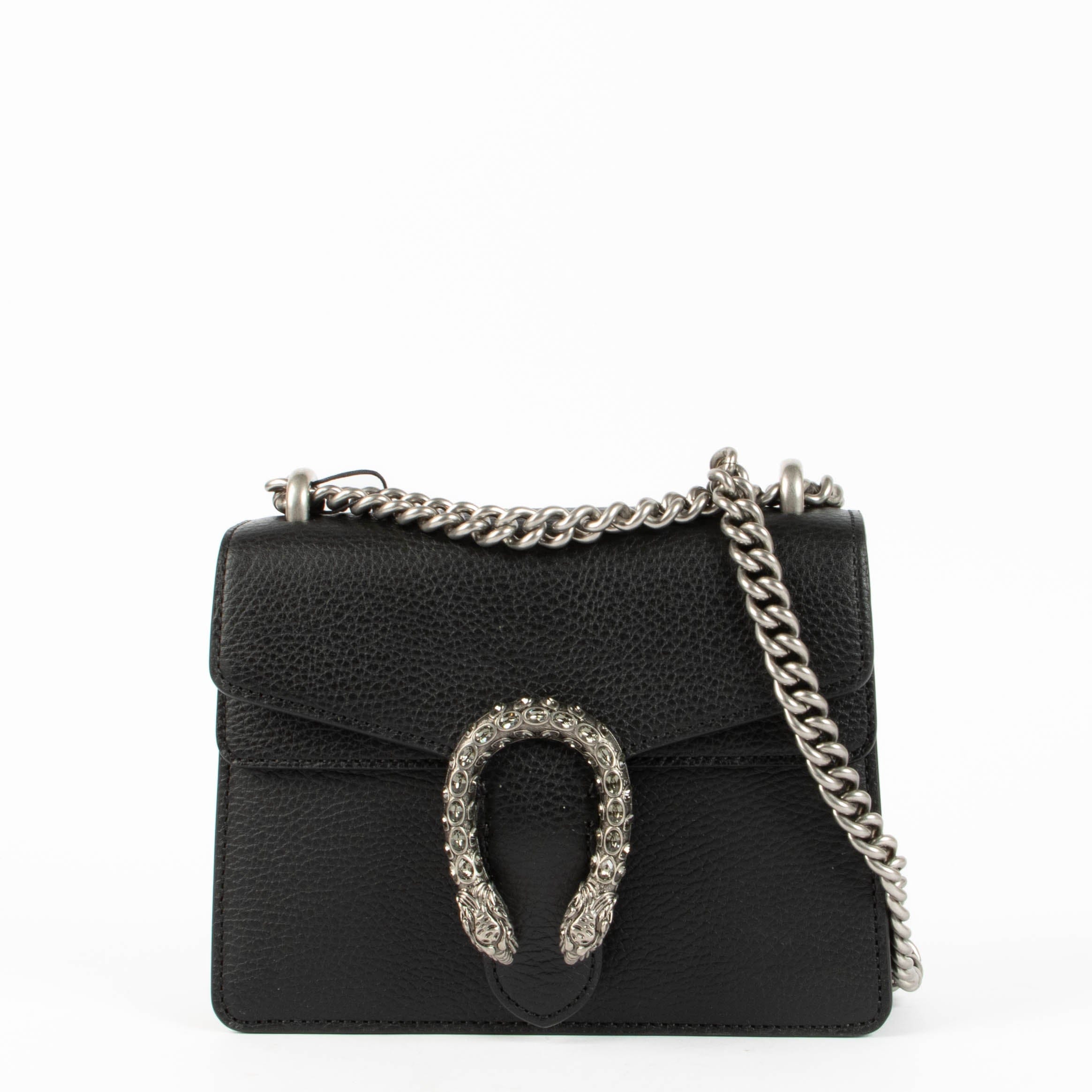 Gucci Black Crystal Small Dionysus Bag