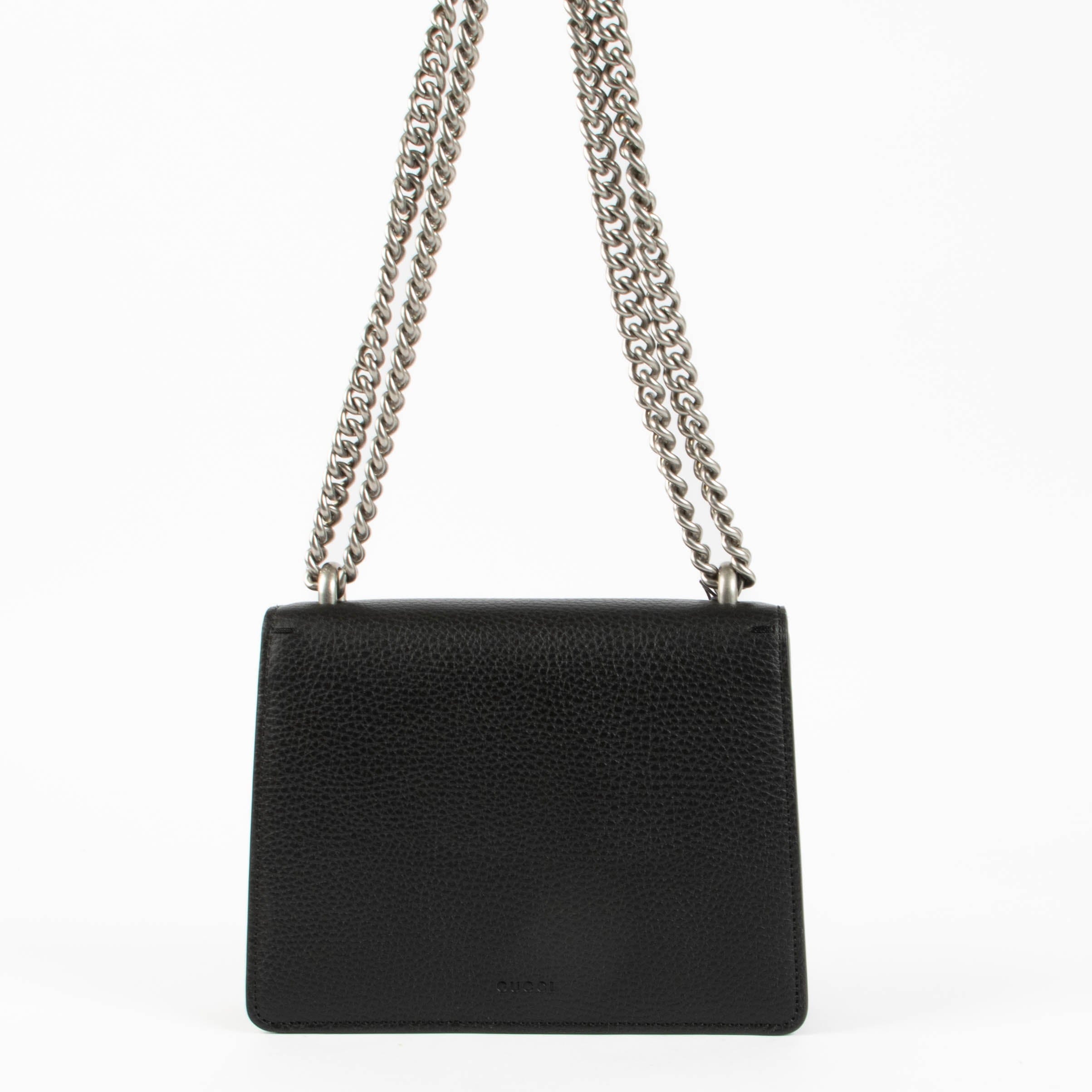 Gucci Black Crystal Small Dionysus Bag