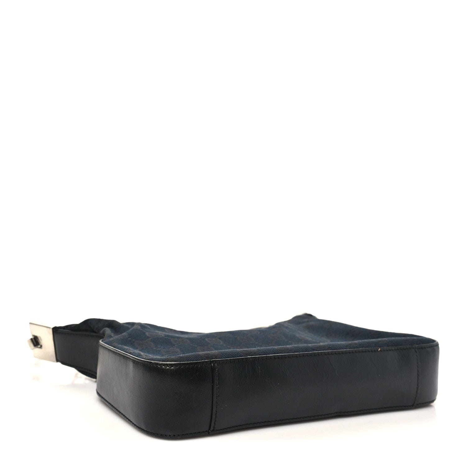 Gucci Monogram GG Clasp Hobo Black