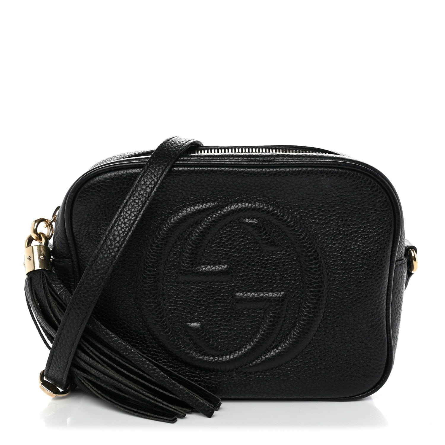 Gucci Pebbled Calfskin Small Soho Disco Bag Black