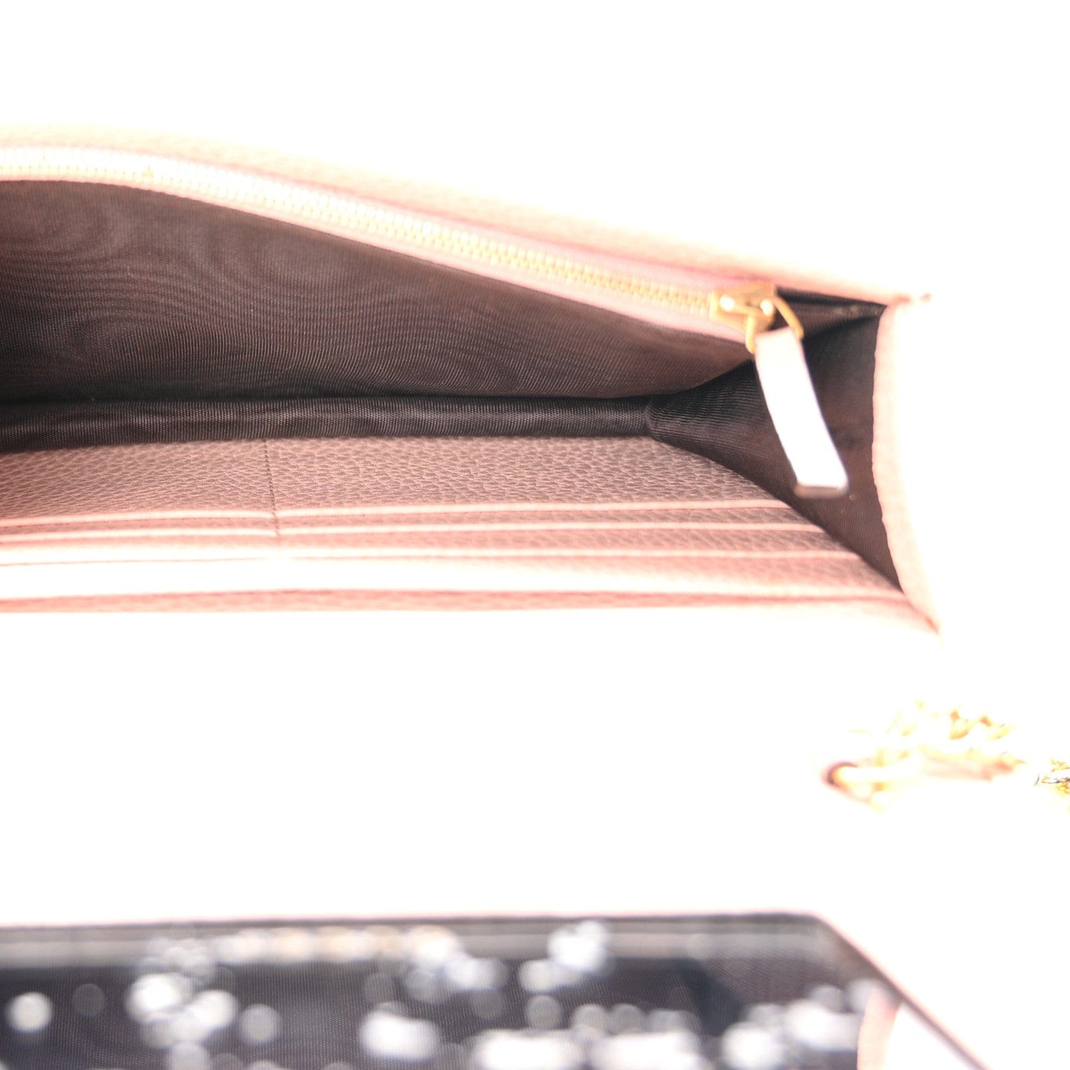 Gucci Dollar Calfskin Mini GG Marmont Chain Wallet Perfect Pink
