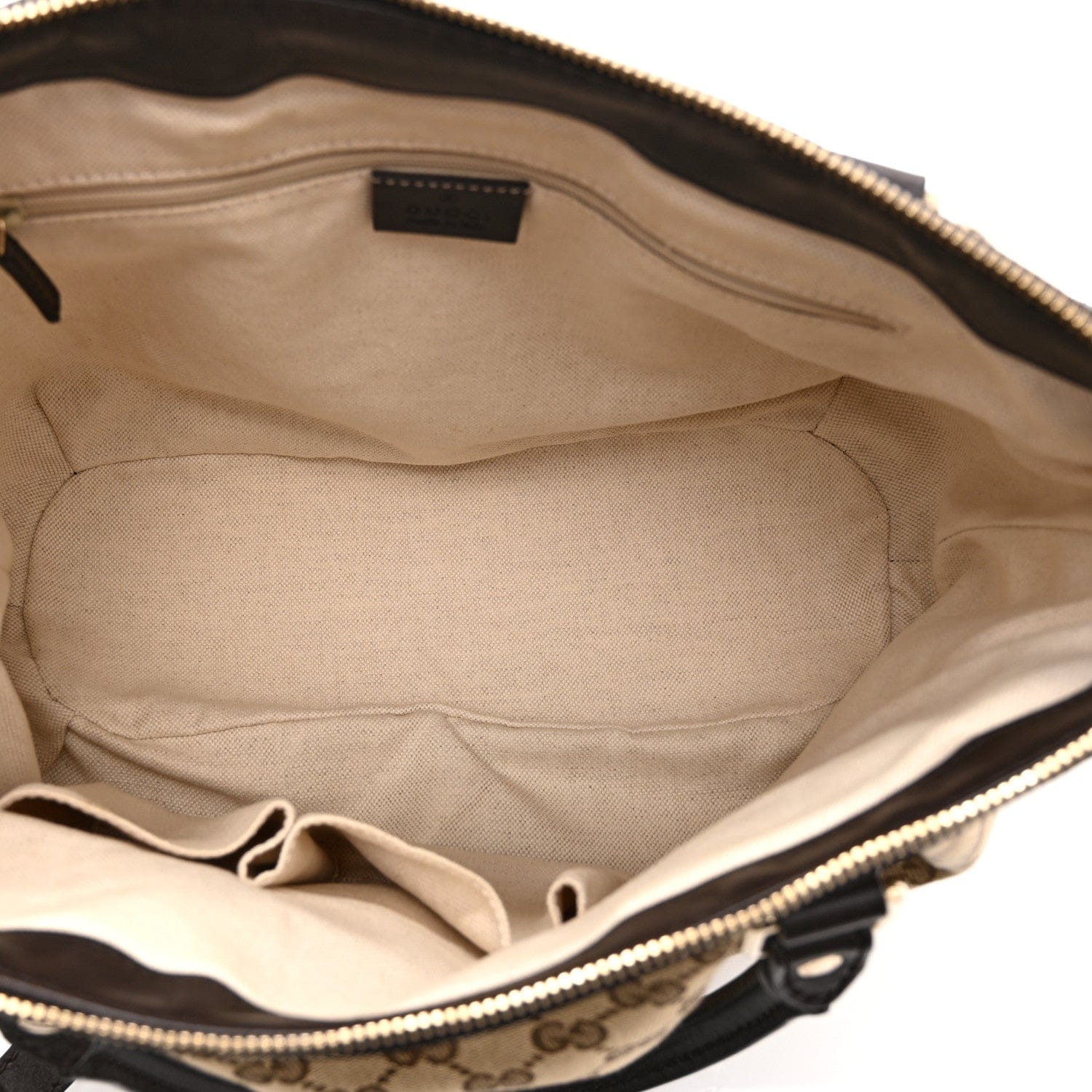 Gucci Monogram Medium Sukey Top Handle Dark Brown
