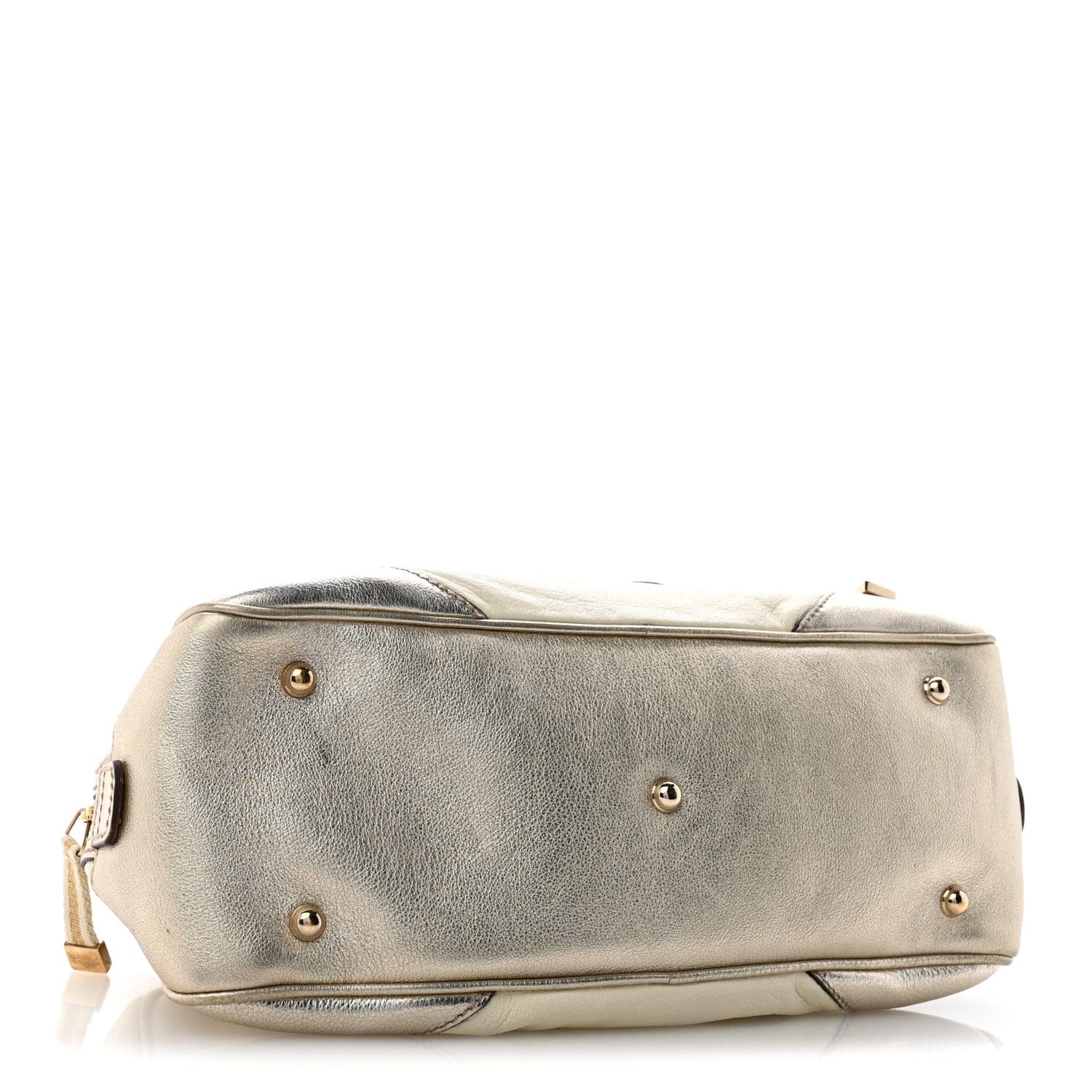 Gucci Goatskin Small Capri Bowler White Gold