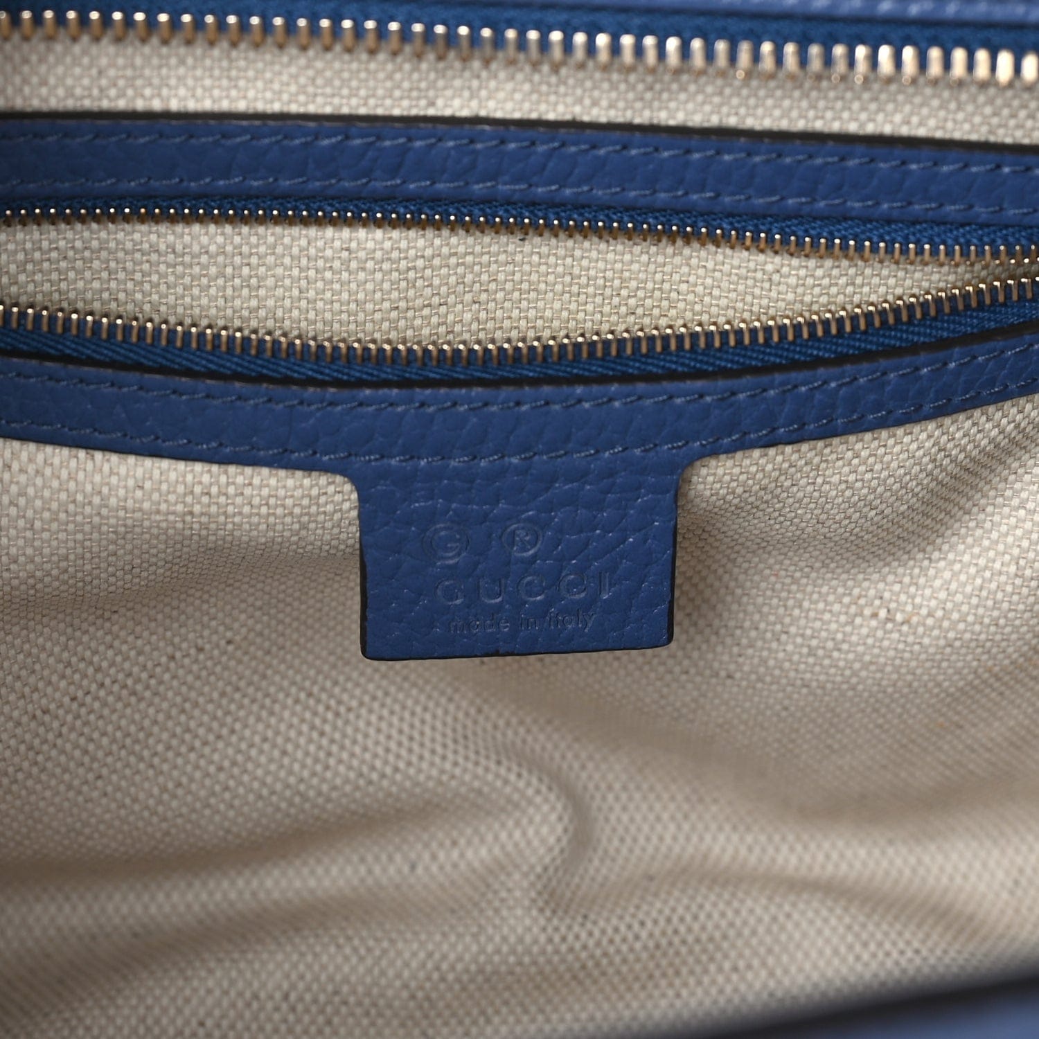 Gucci Dollar Calfskin Medium Soho Top Handle Satchel Caspian