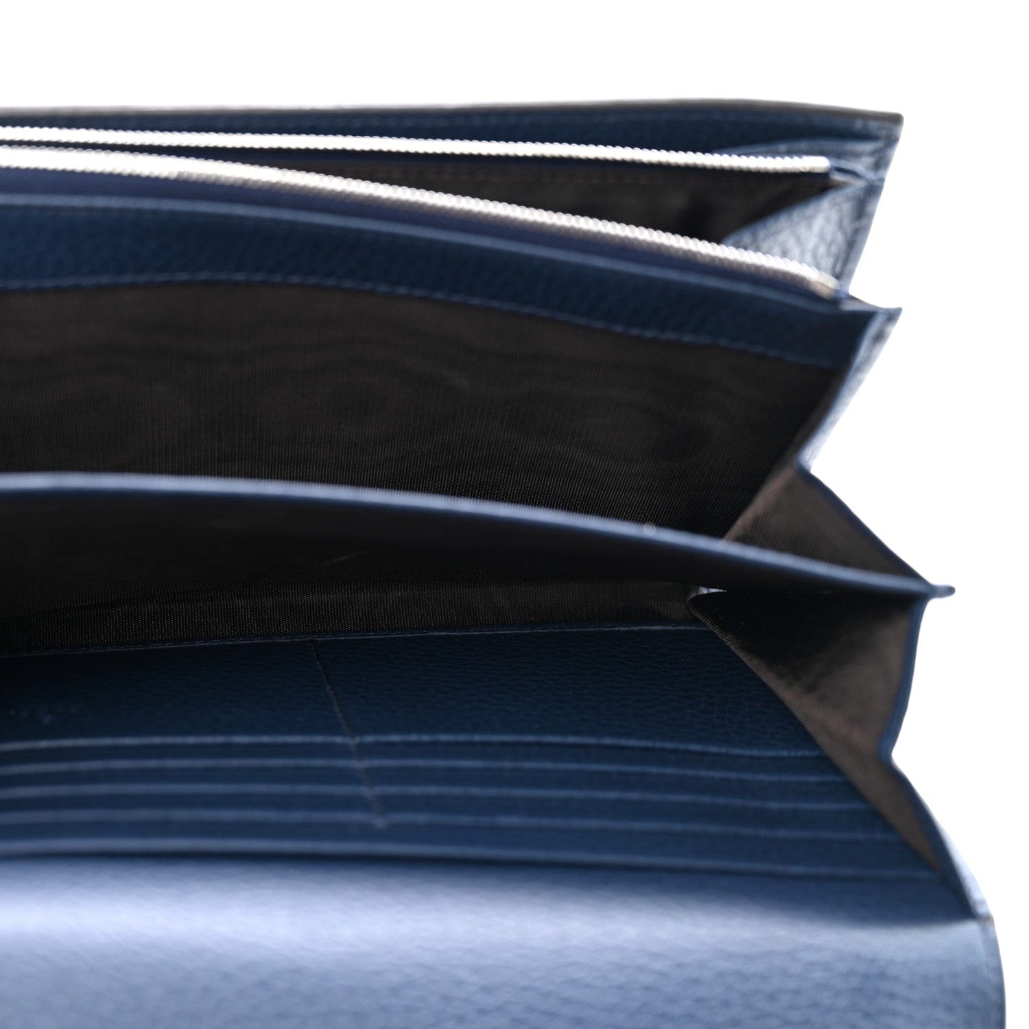 Gucci Dollar Calfskin Crystal Mini Dionysus Chain Wallet Blue Agata Black Diamond