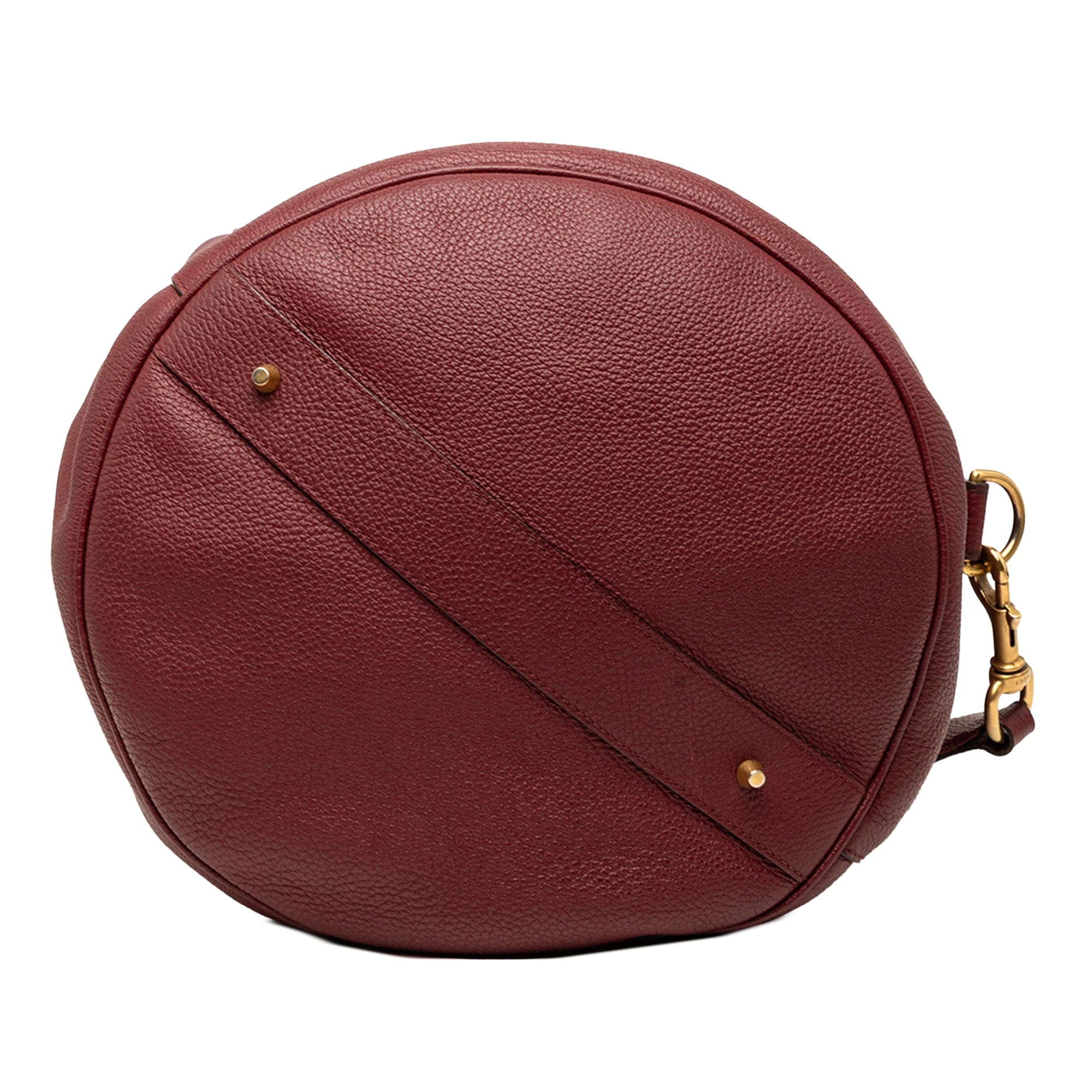 Gucci Grained Leather Vertical Zip Sling Bag