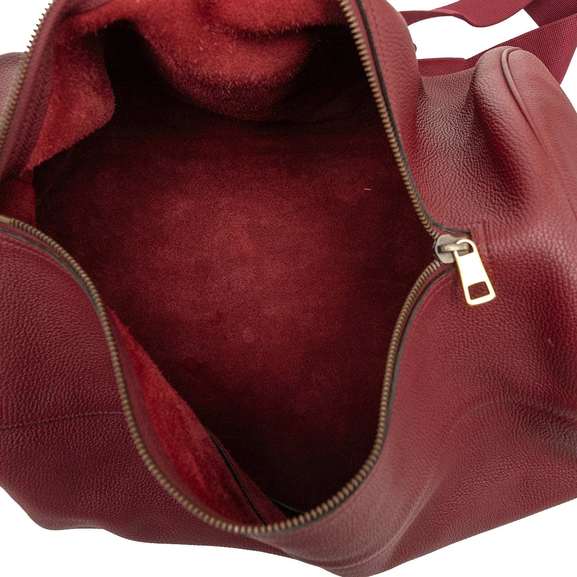 Gucci Grained Leather Vertical Zip Sling Bag