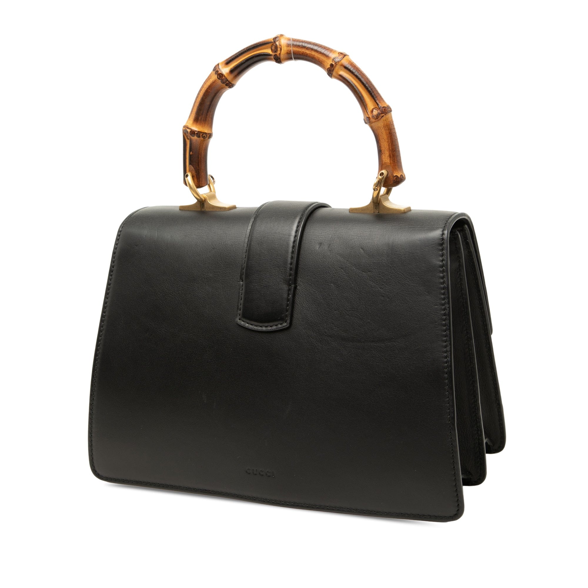 Gucci Medium Bamboo Dionysus Web Leather Satchel
