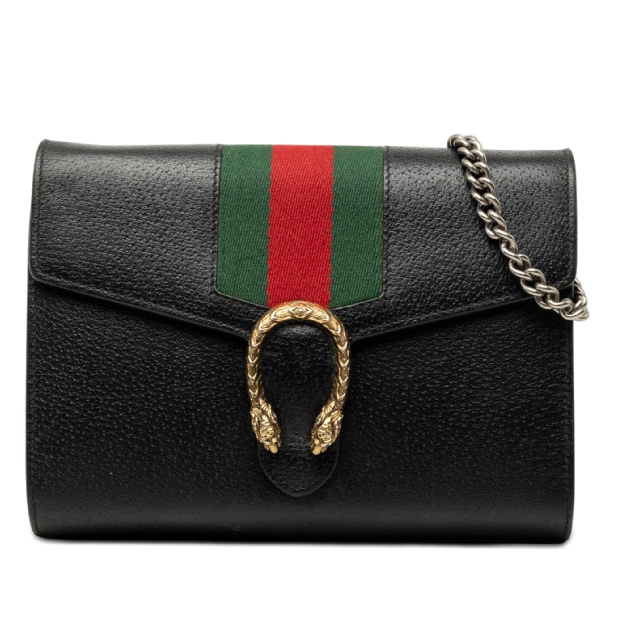 Gucci Mini Calfskin Dionysus Web Wallet On Chain
