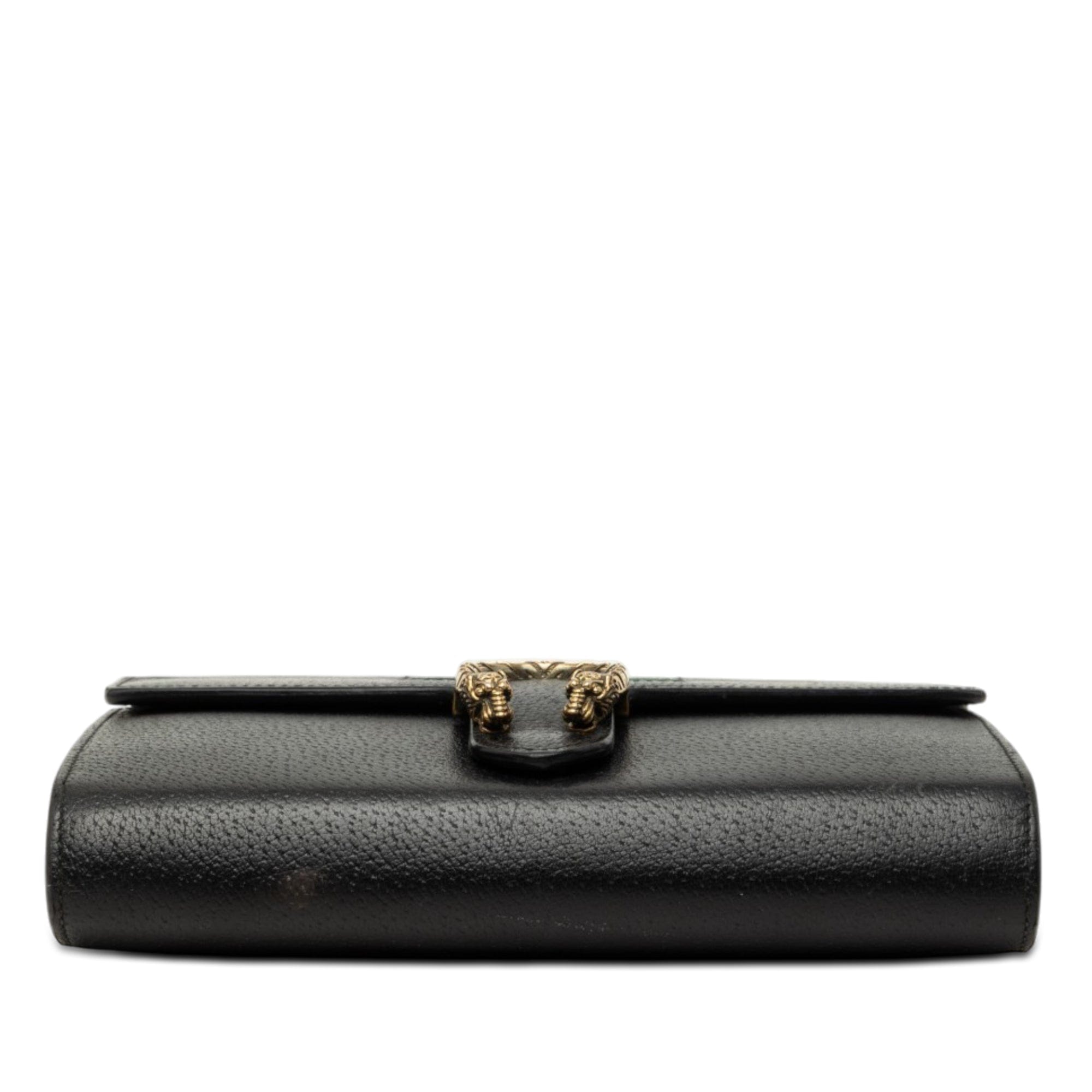 Gucci Mini Calfskin Dionysus Web Wallet On Chain