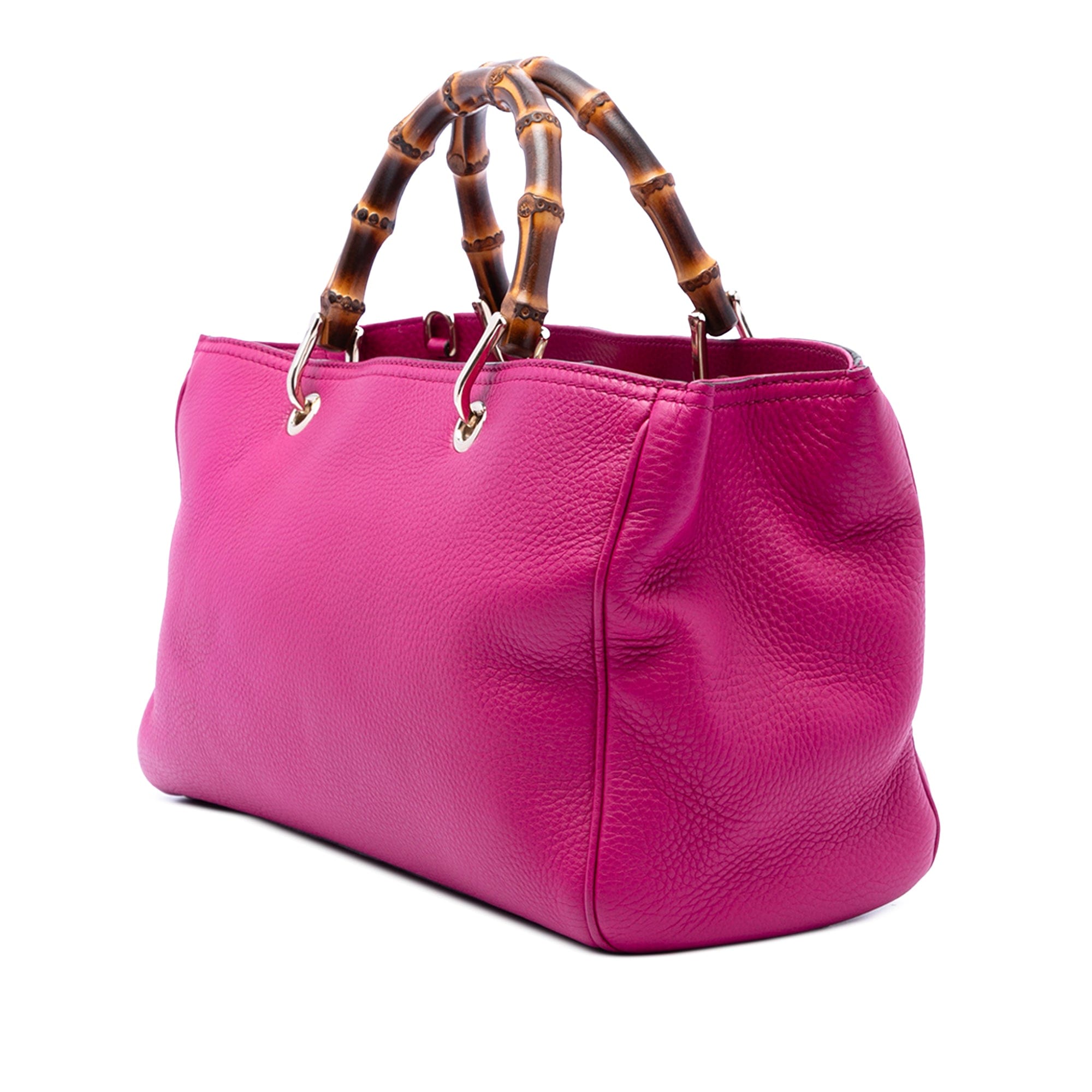 Gucci Medium Calfskin Bamboo Shopper Satchel