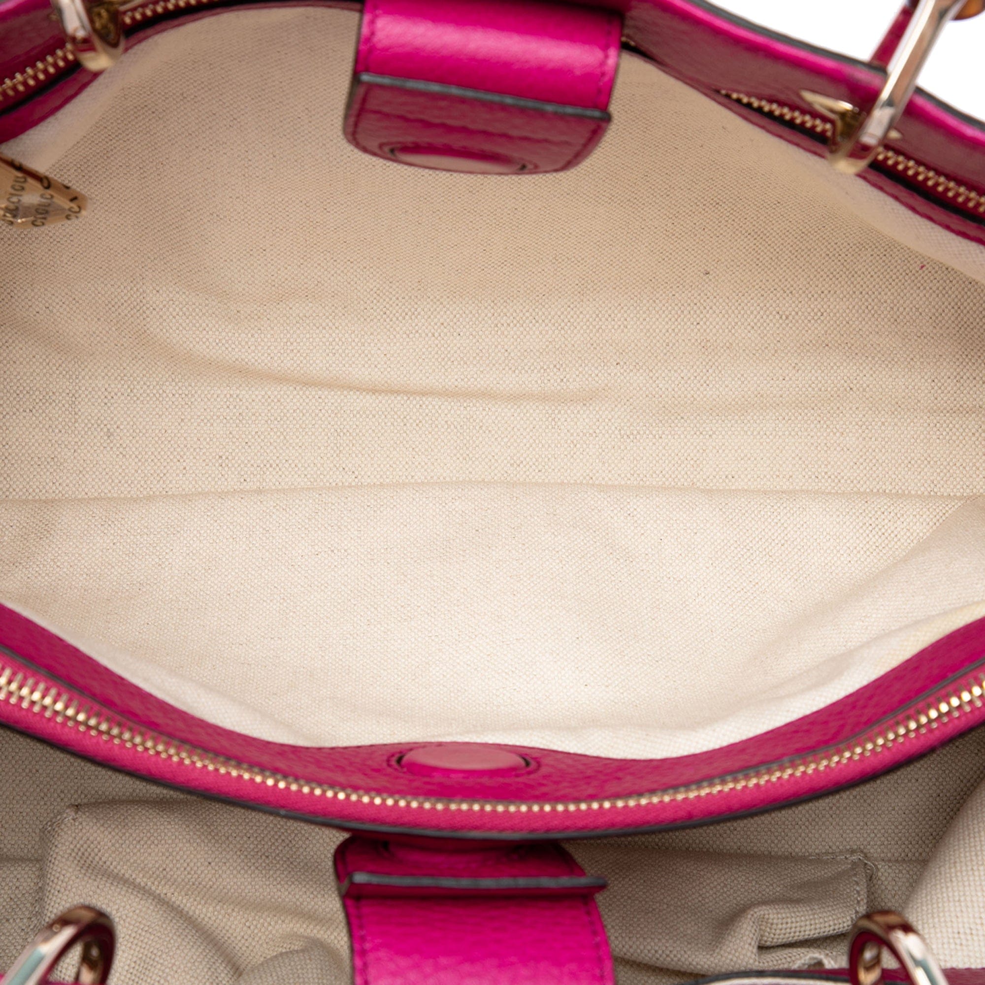 Gucci Medium Calfskin Bamboo Shopper Satchel