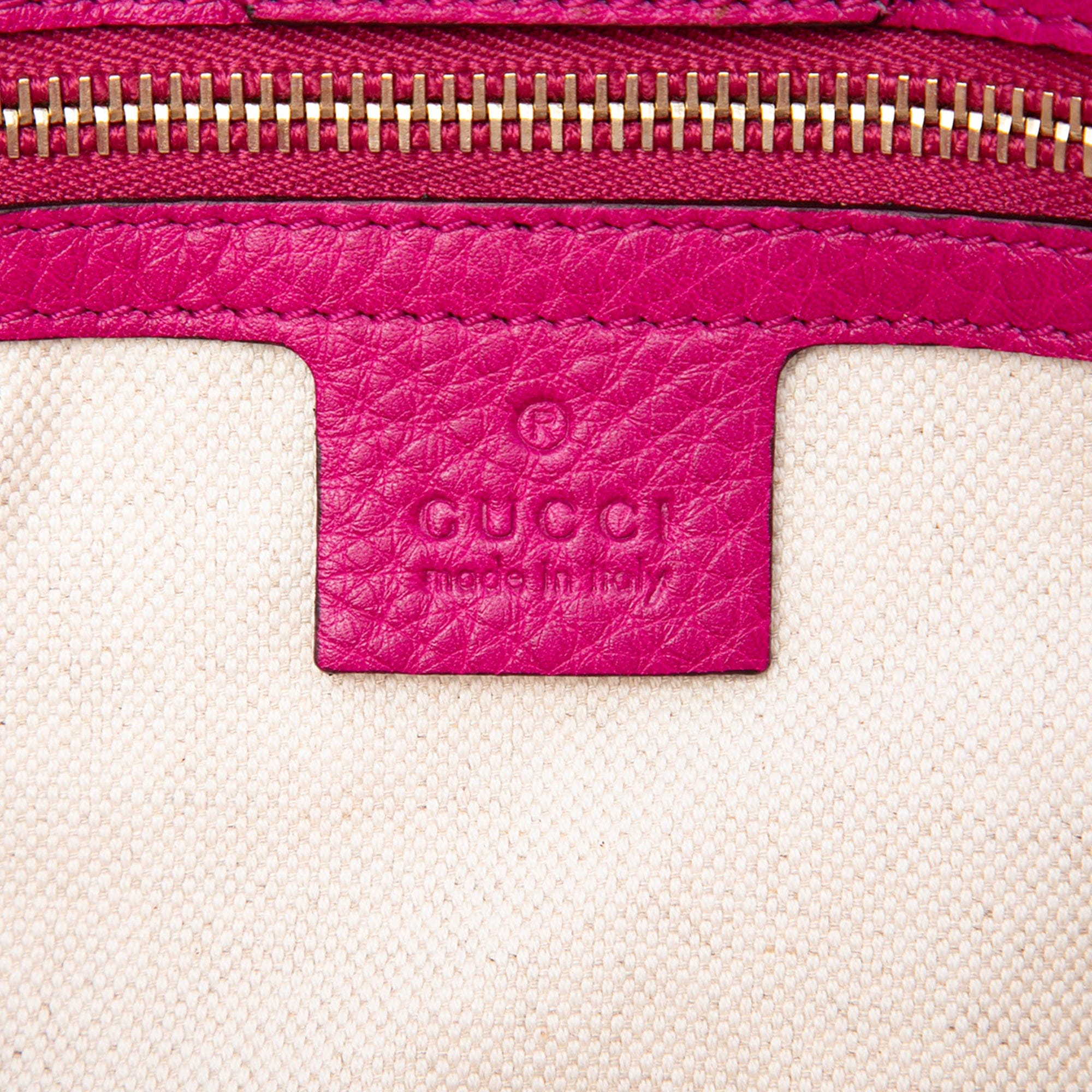 Gucci Medium Calfskin Bamboo Shopper Satchel
