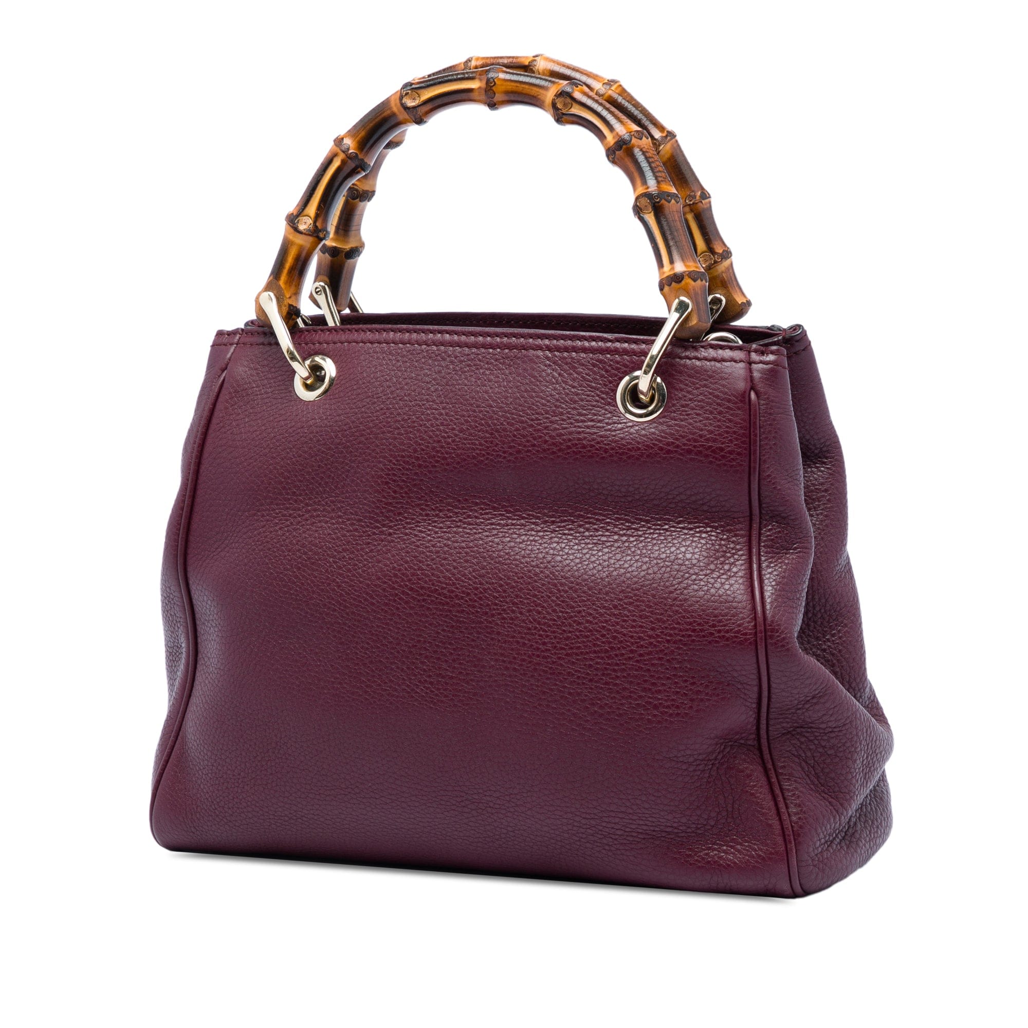 Gucci Small Calfskin Bamboo Shopper Satchel