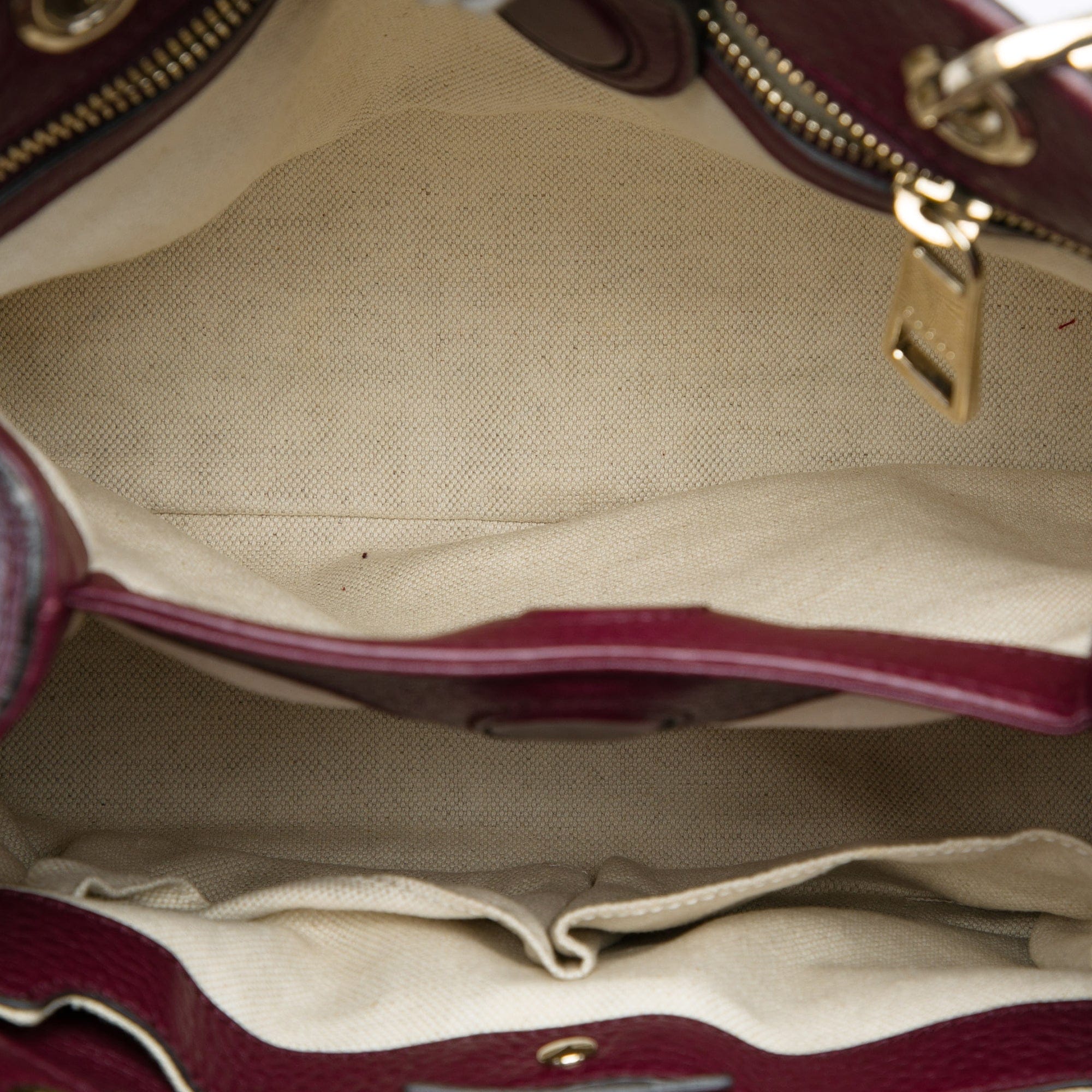 Gucci Small Calfskin Bamboo Shopper Satchel
