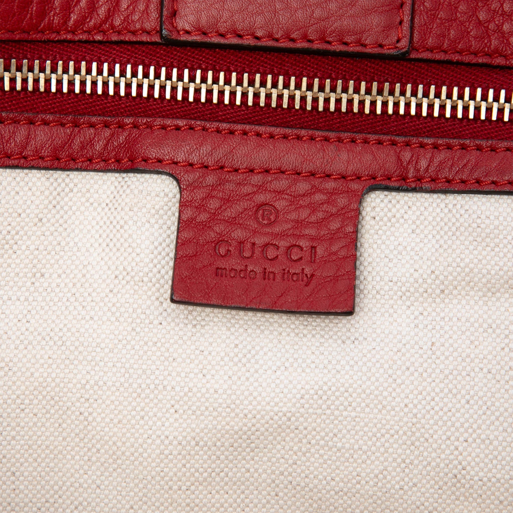 Gucci Large Calfskin Bamboo Shopper Satchel