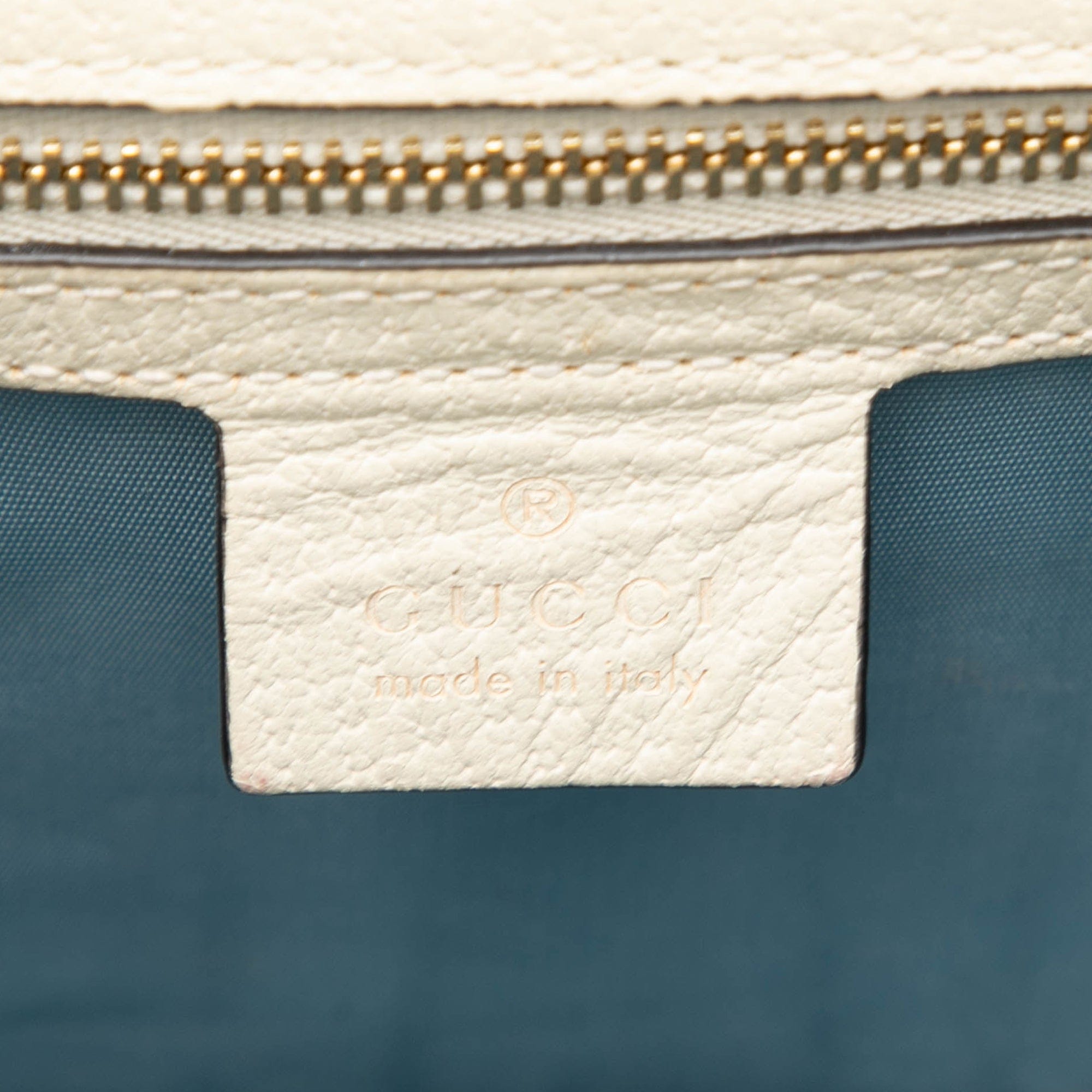 Gucci Small Calfskin Bee Star Web Sylvie Satchel