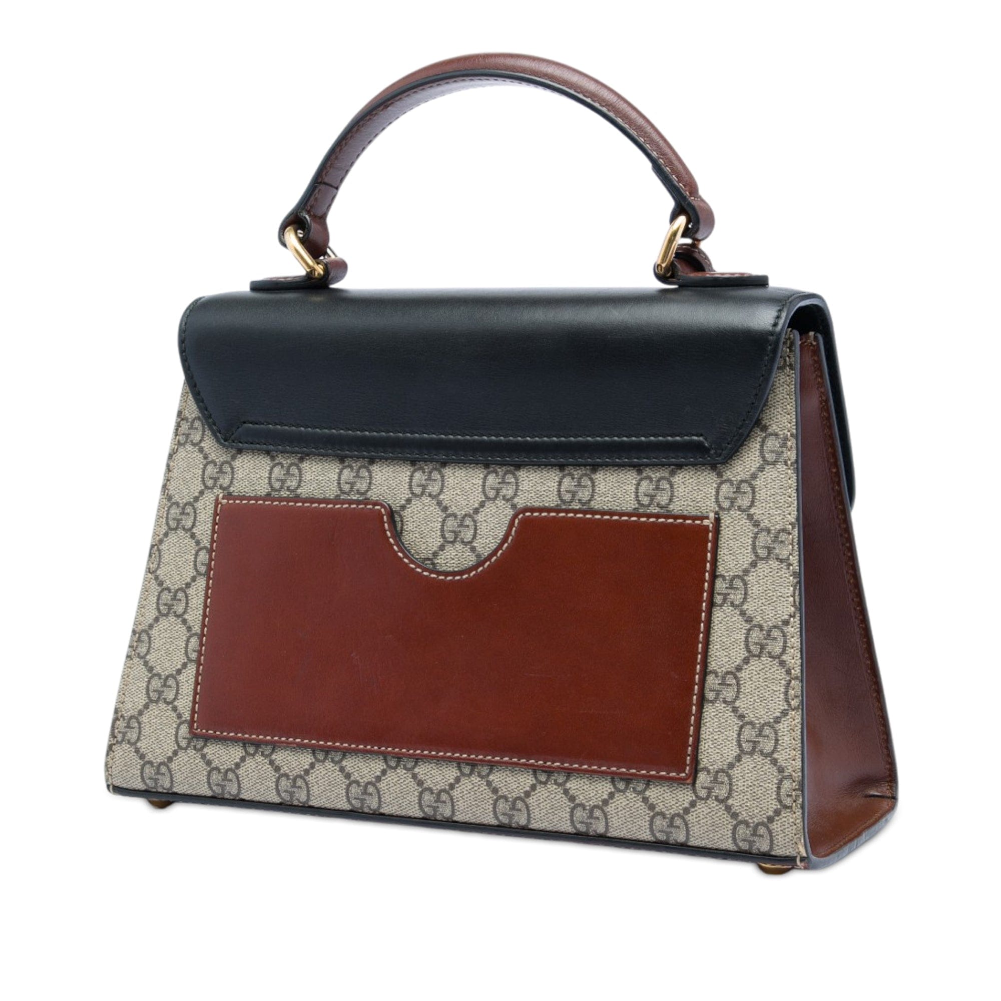 Gucci Small GG Supreme Padlock Satchel