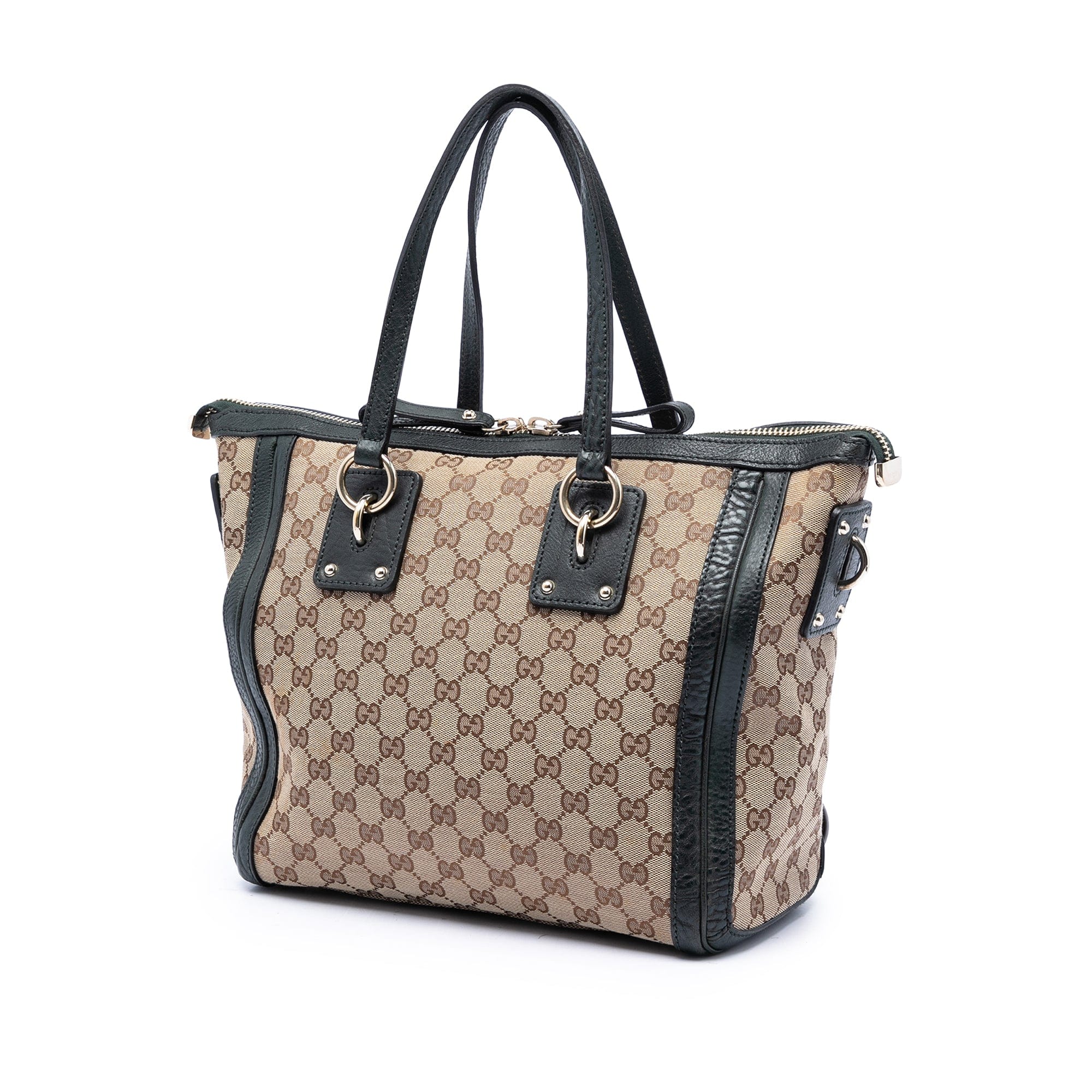 Gucci Medium GG Canvas Charm Satchel