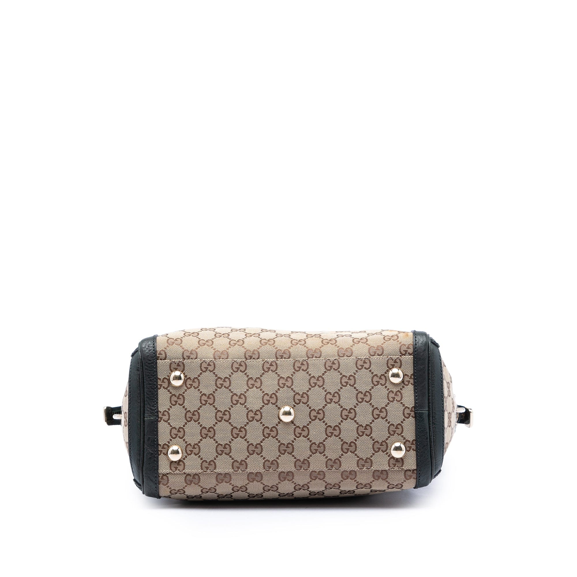 Gucci Medium GG Canvas Charm Satchel
