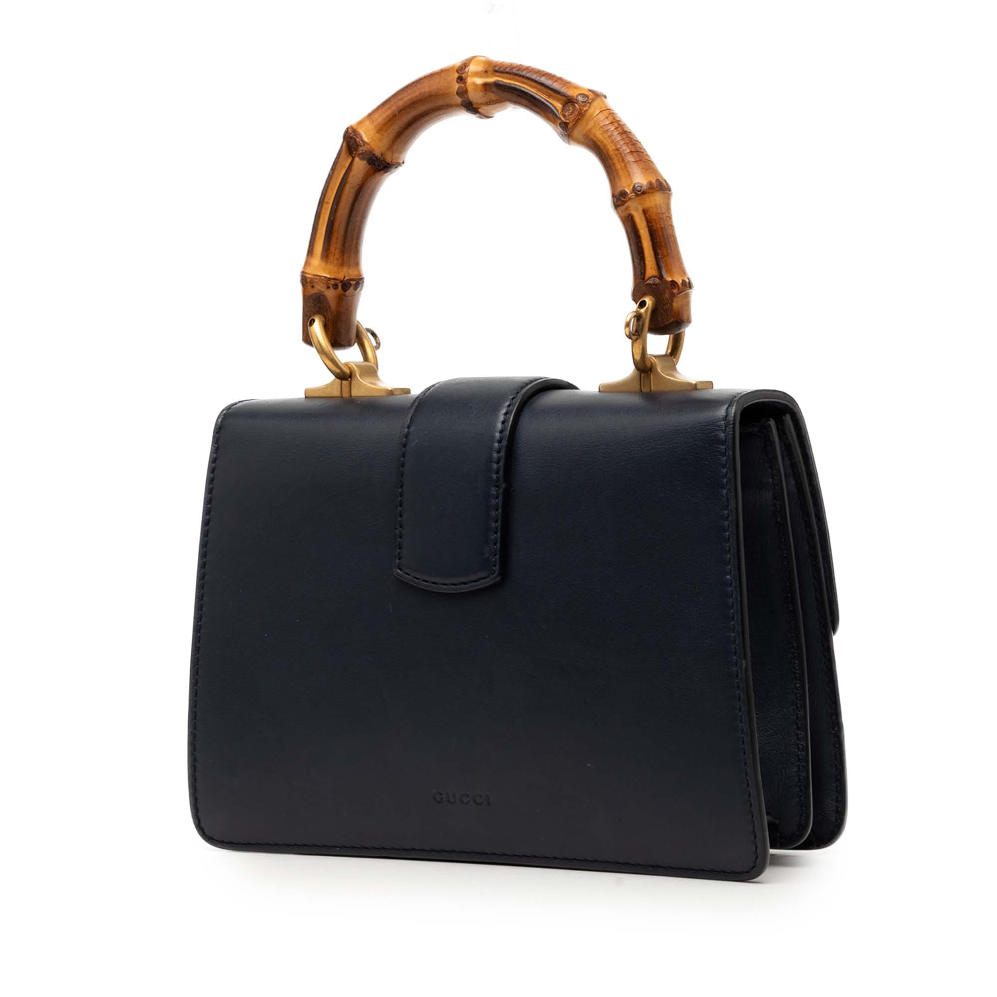 Gucci Mini Calfskin Web Bamboo Dionysus Satchel