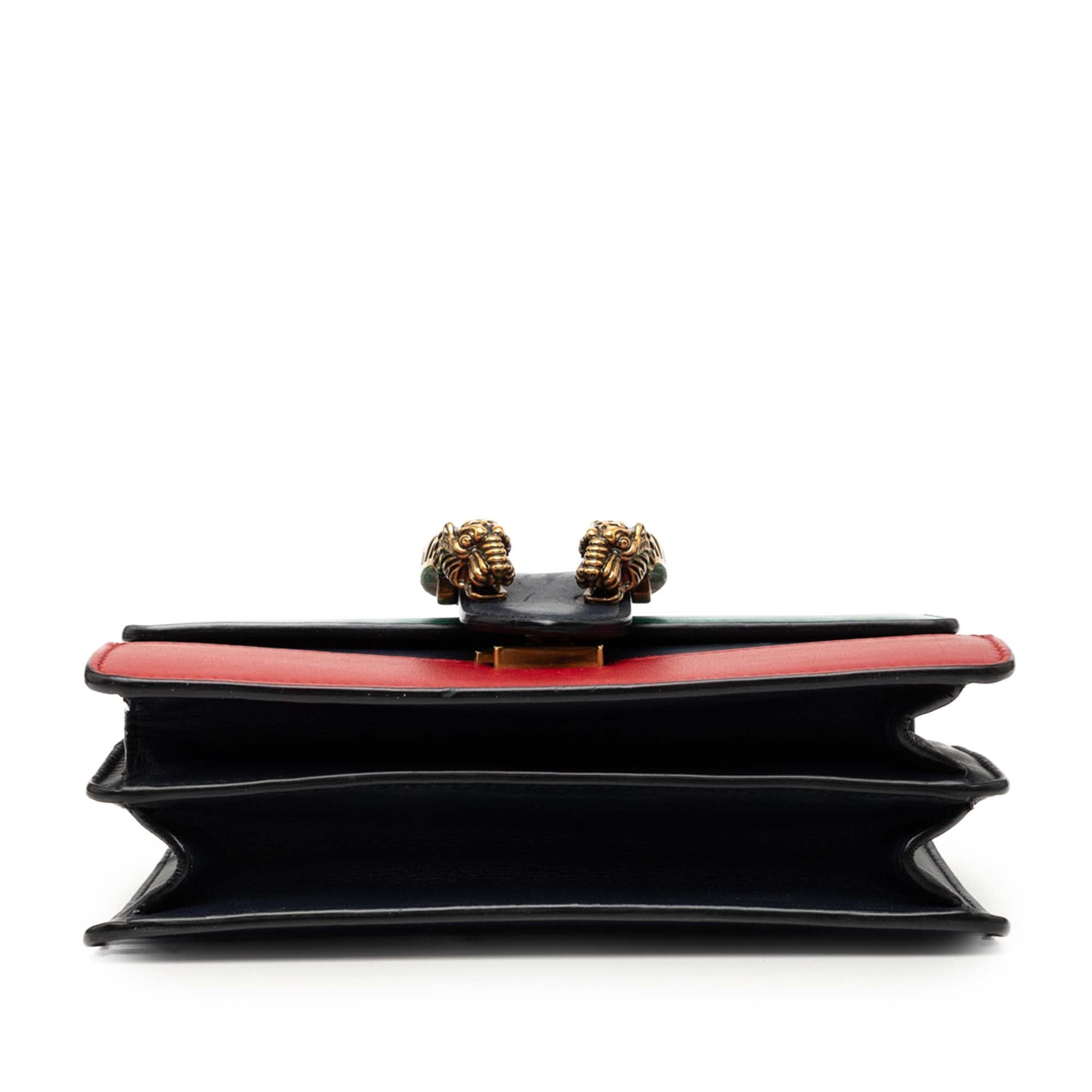 Gucci Mini Calfskin Web Bamboo Dionysus Satchel