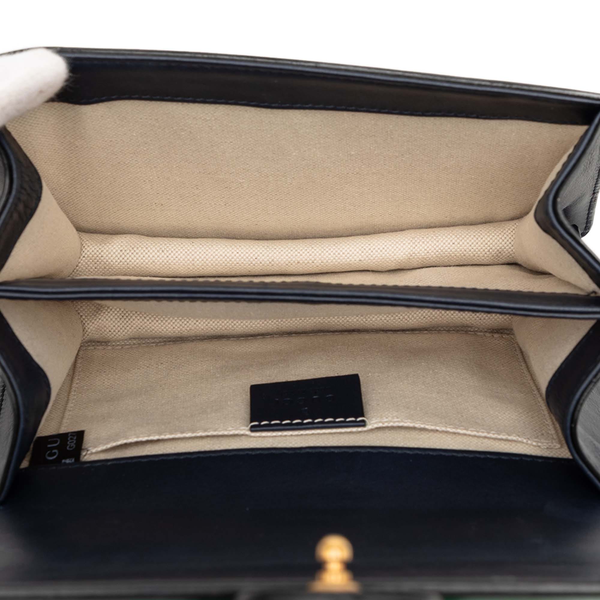 Gucci Mini Calfskin Web Bamboo Dionysus Satchel