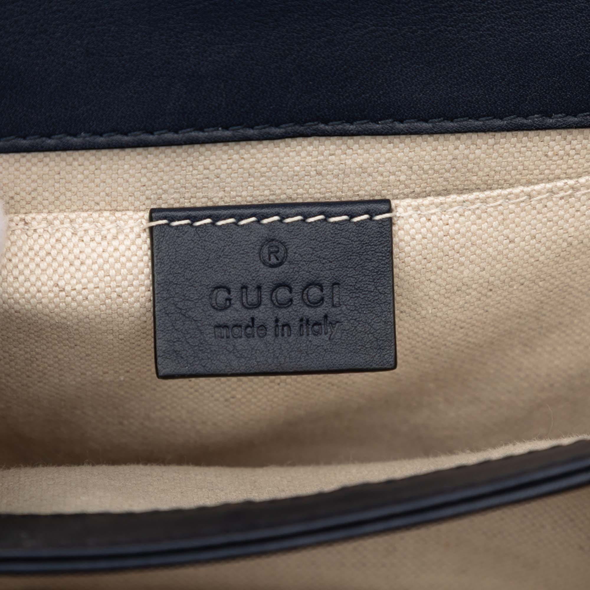 Gucci Mini Calfskin Web Bamboo Dionysus Satchel