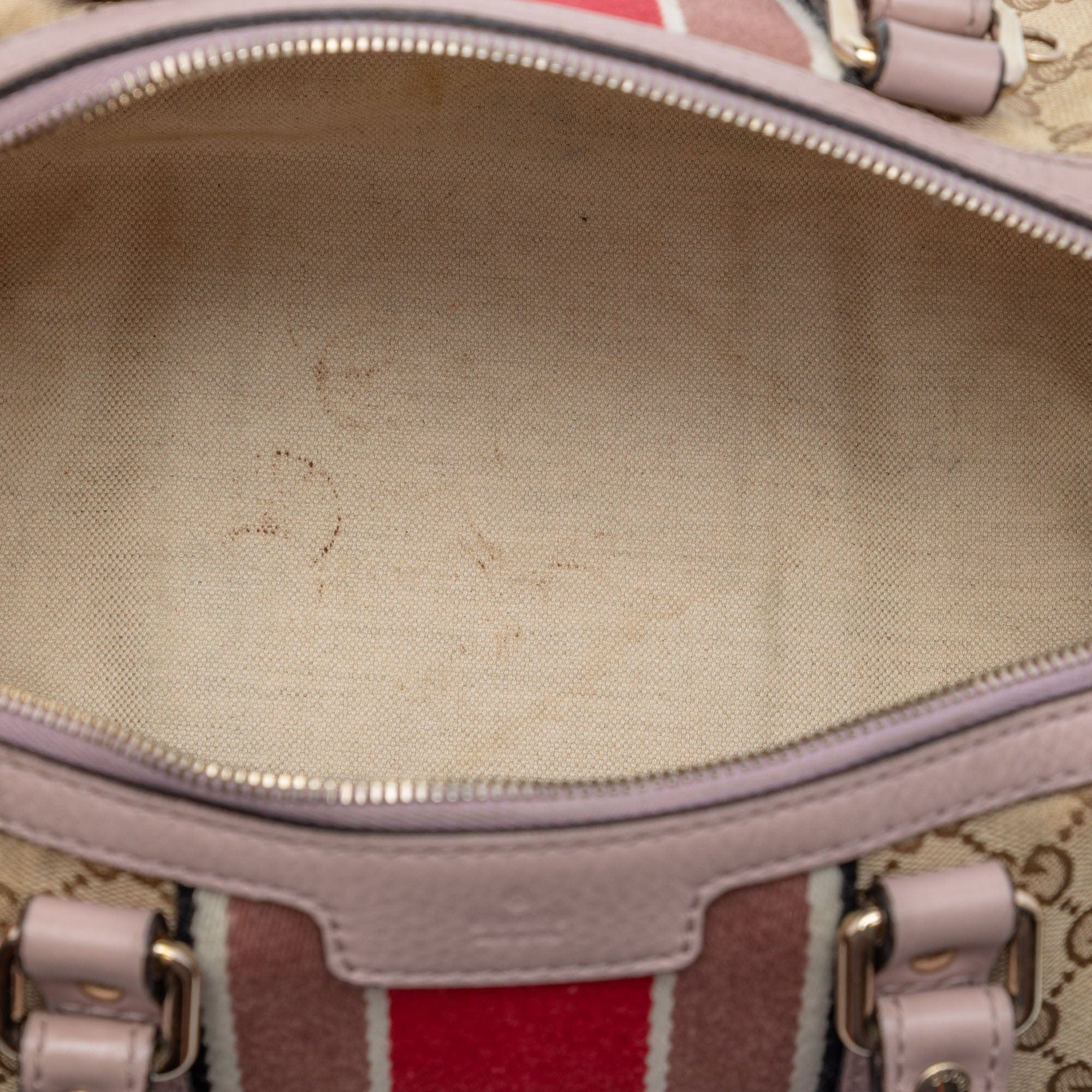 Gucci Small GG Canvas Web Joy Boston Bag
