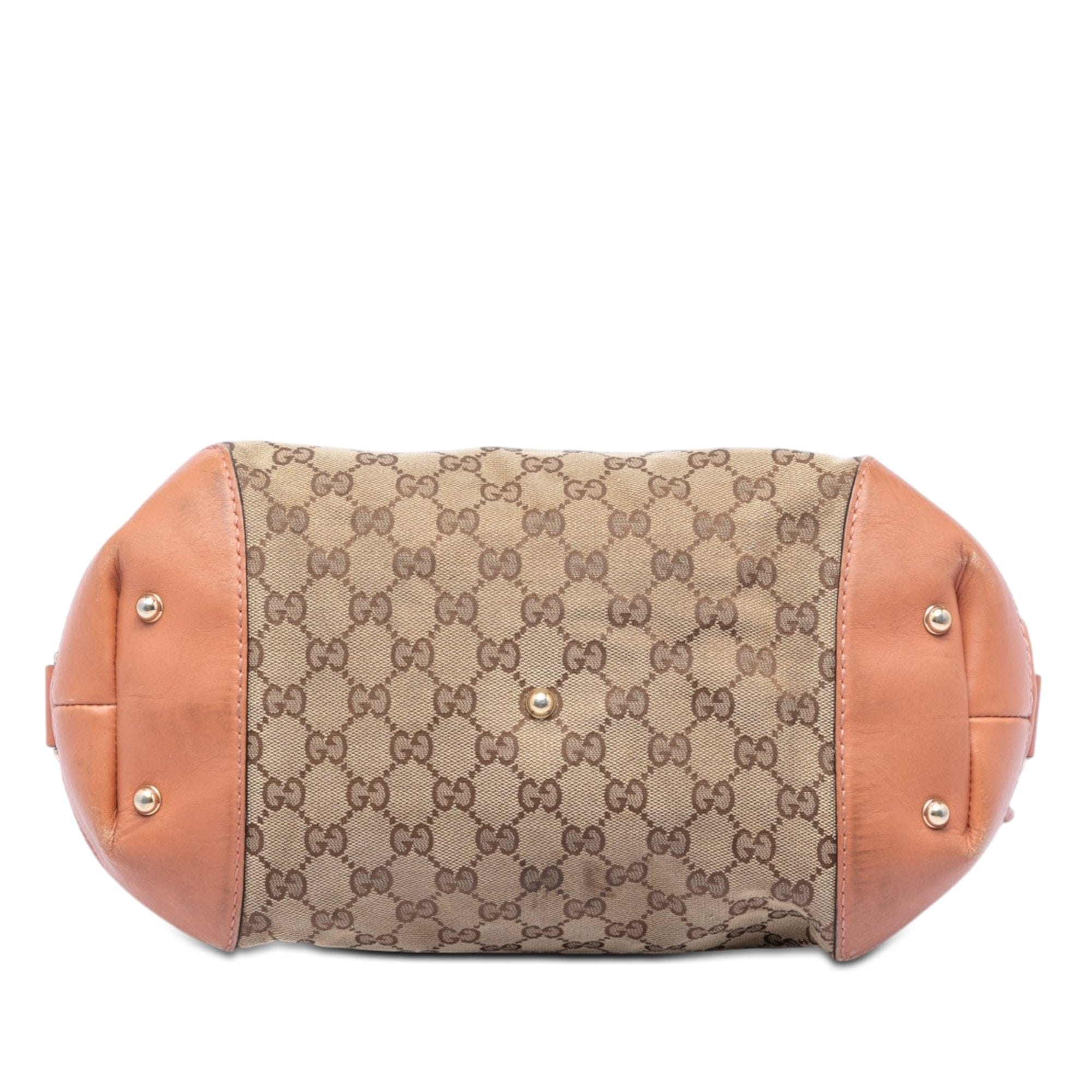 Gucci GG Canvas Heart Bit Satchel