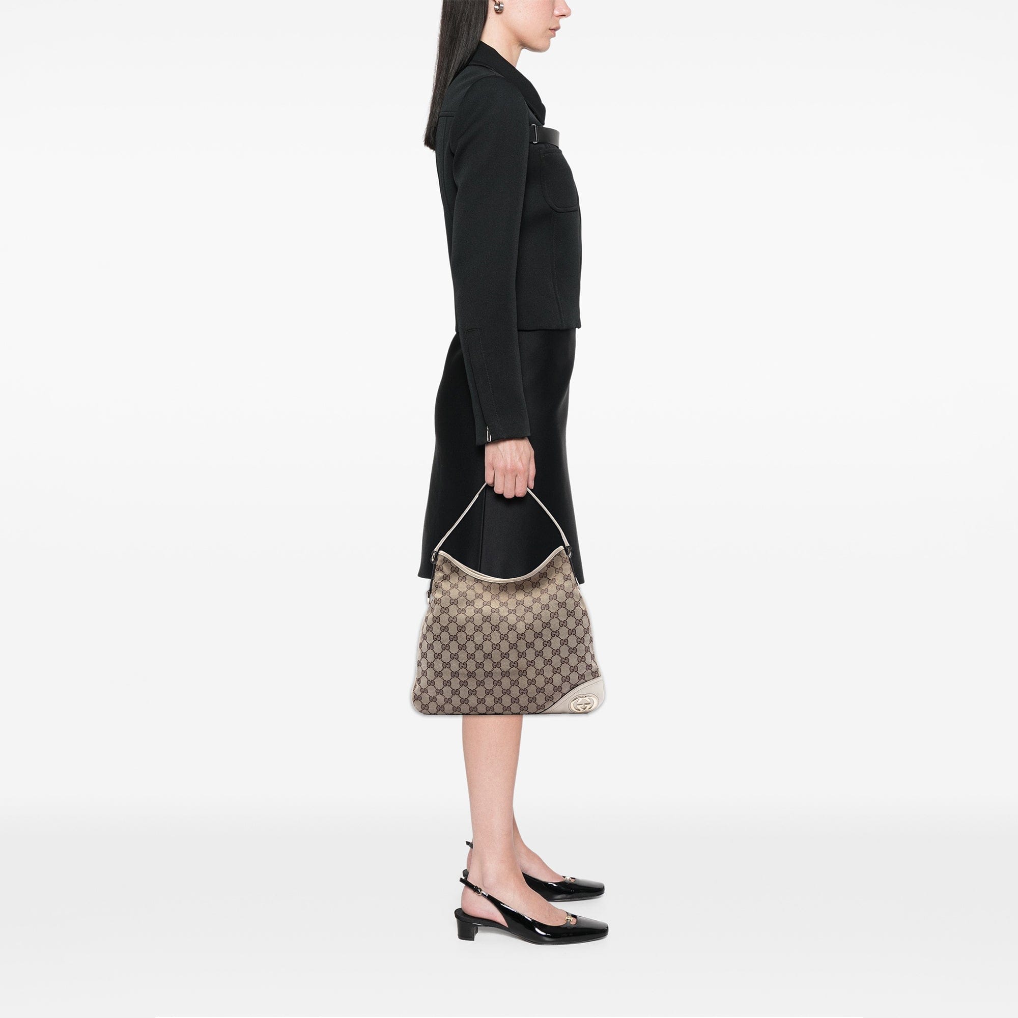 Gucci GG Canvas New Britt Hobo