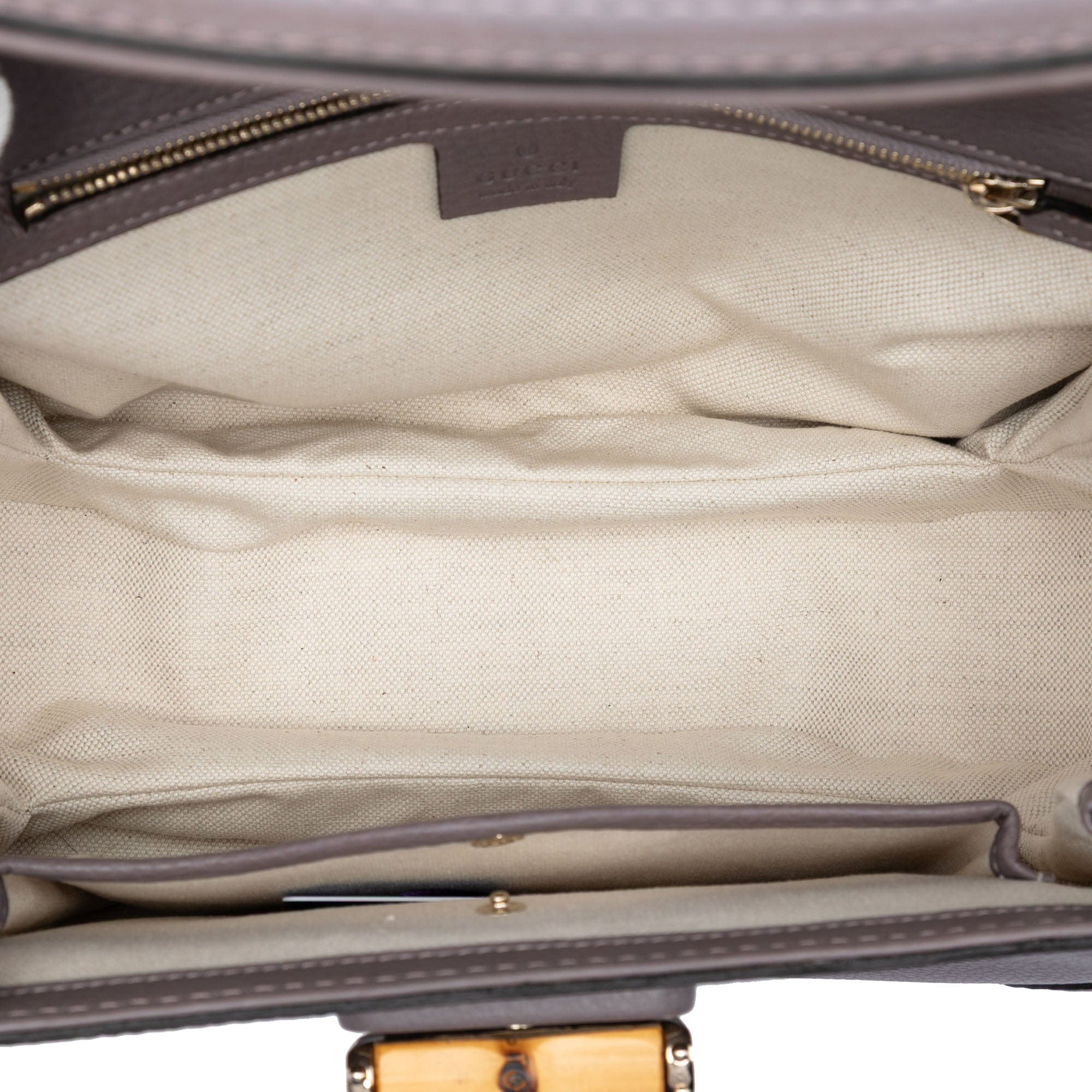 Gucci Medium Leather New Bamboo Satchel