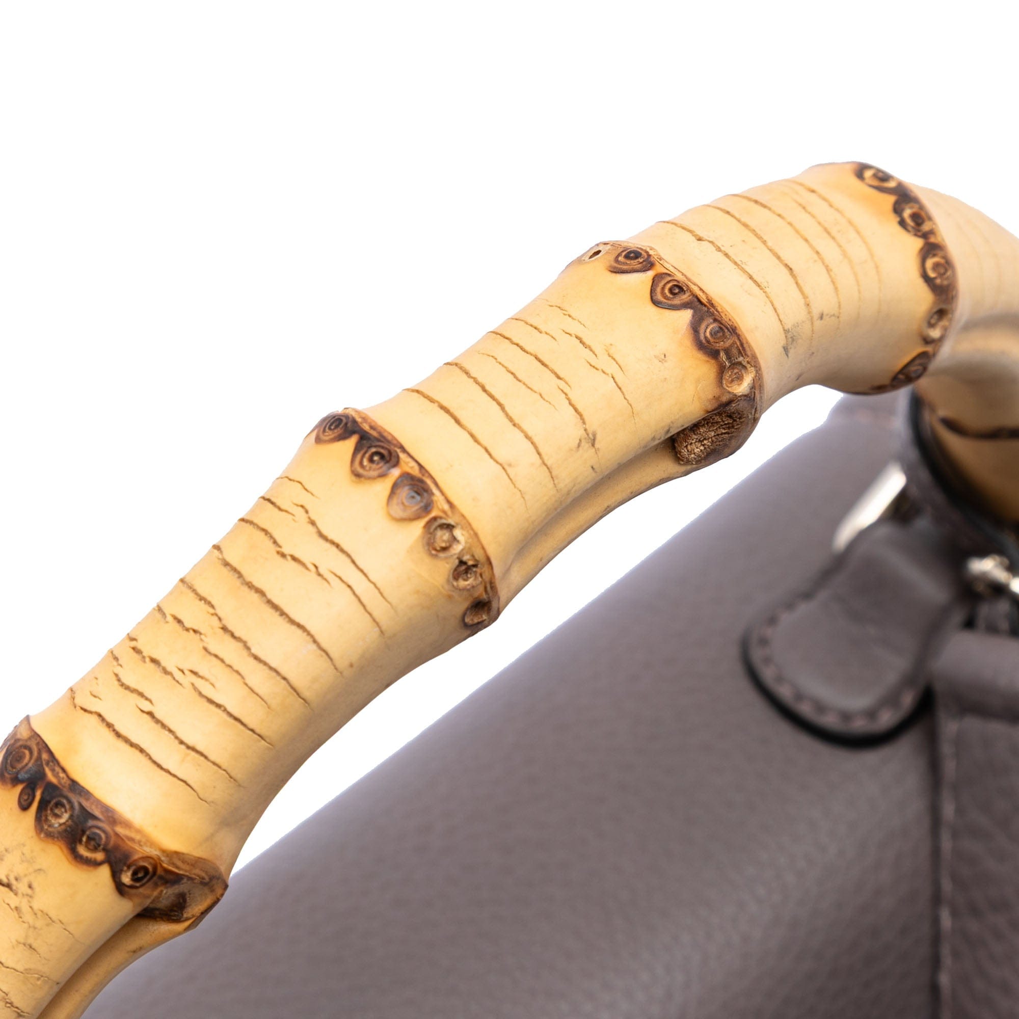 Gucci Medium Leather New Bamboo Satchel