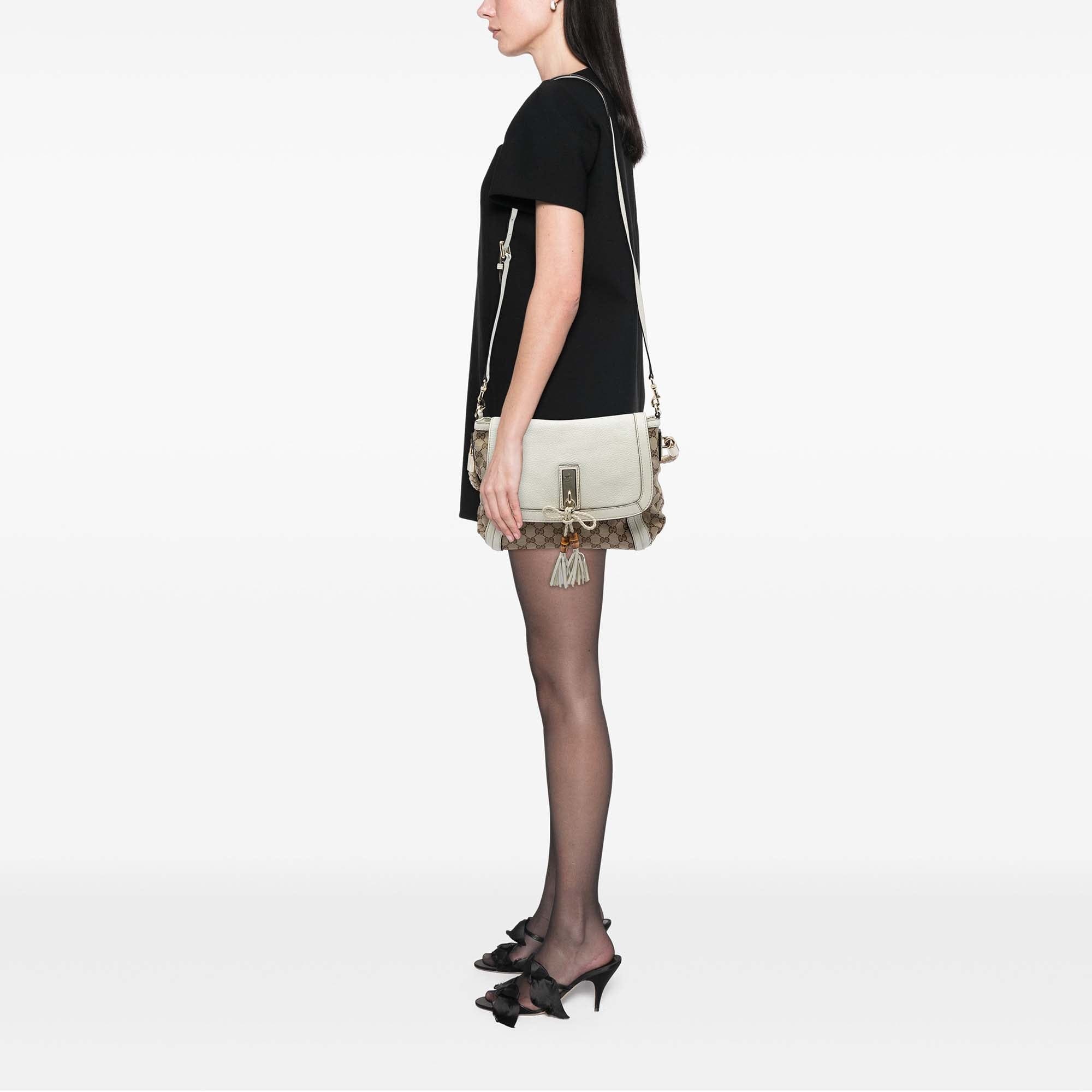 Gucci GG Canvas Bella Flap Satchel