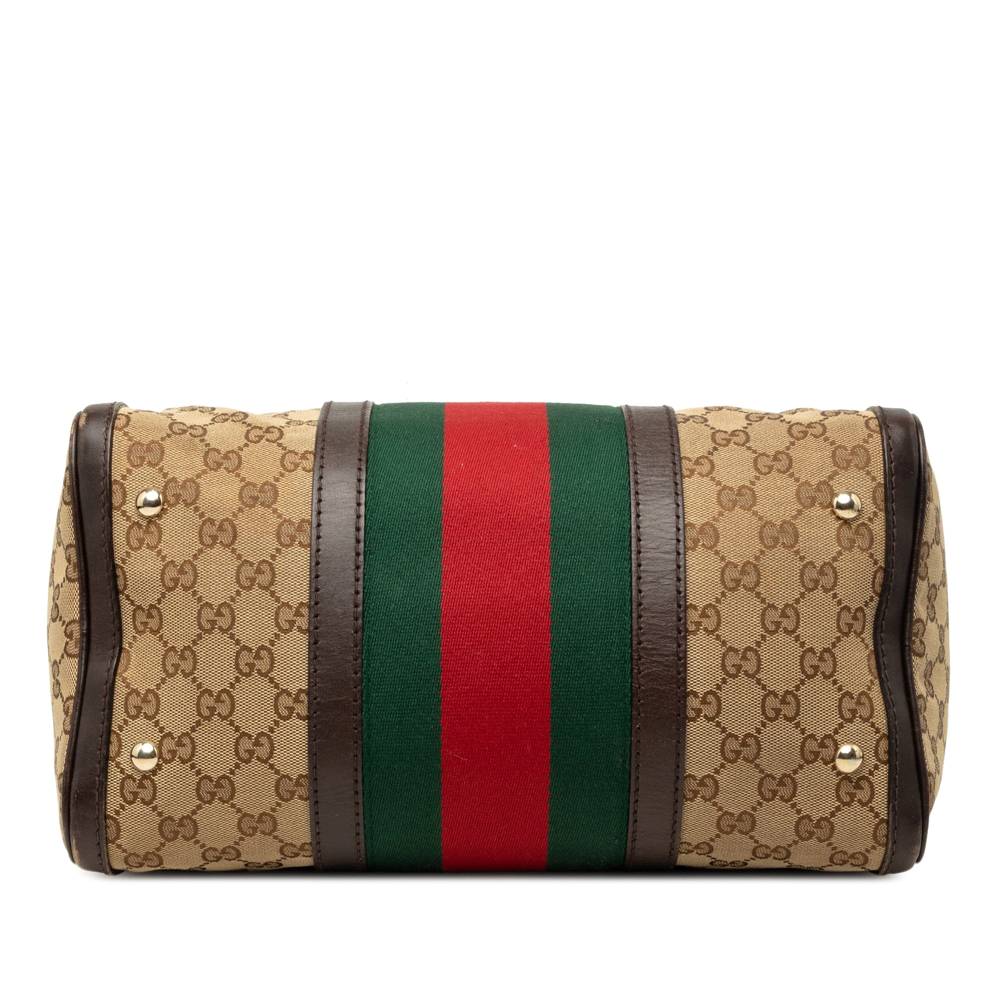 Gucci Medium GG Canvas Web Joy Boston Bag