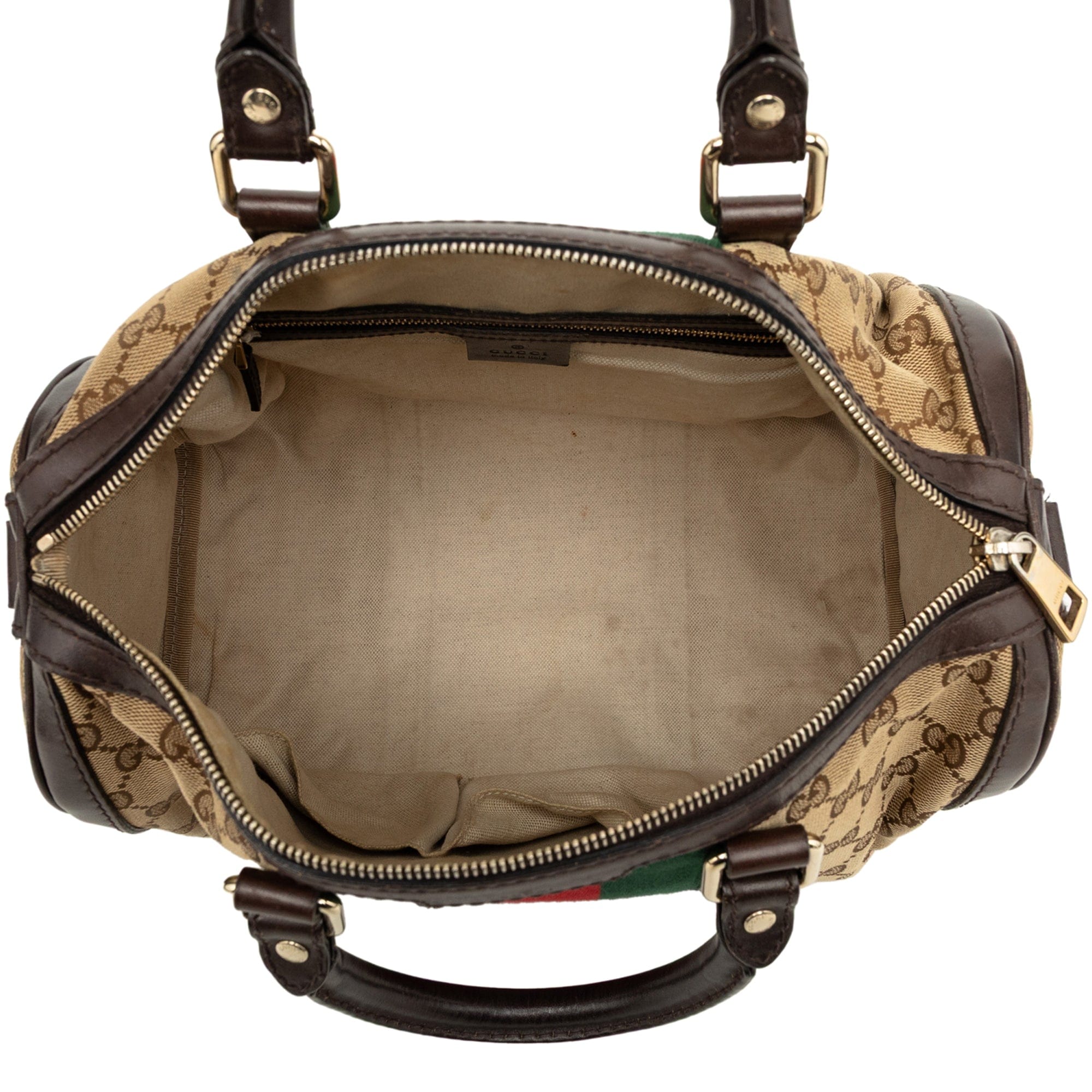 Gucci Medium GG Canvas Web Joy Boston Bag