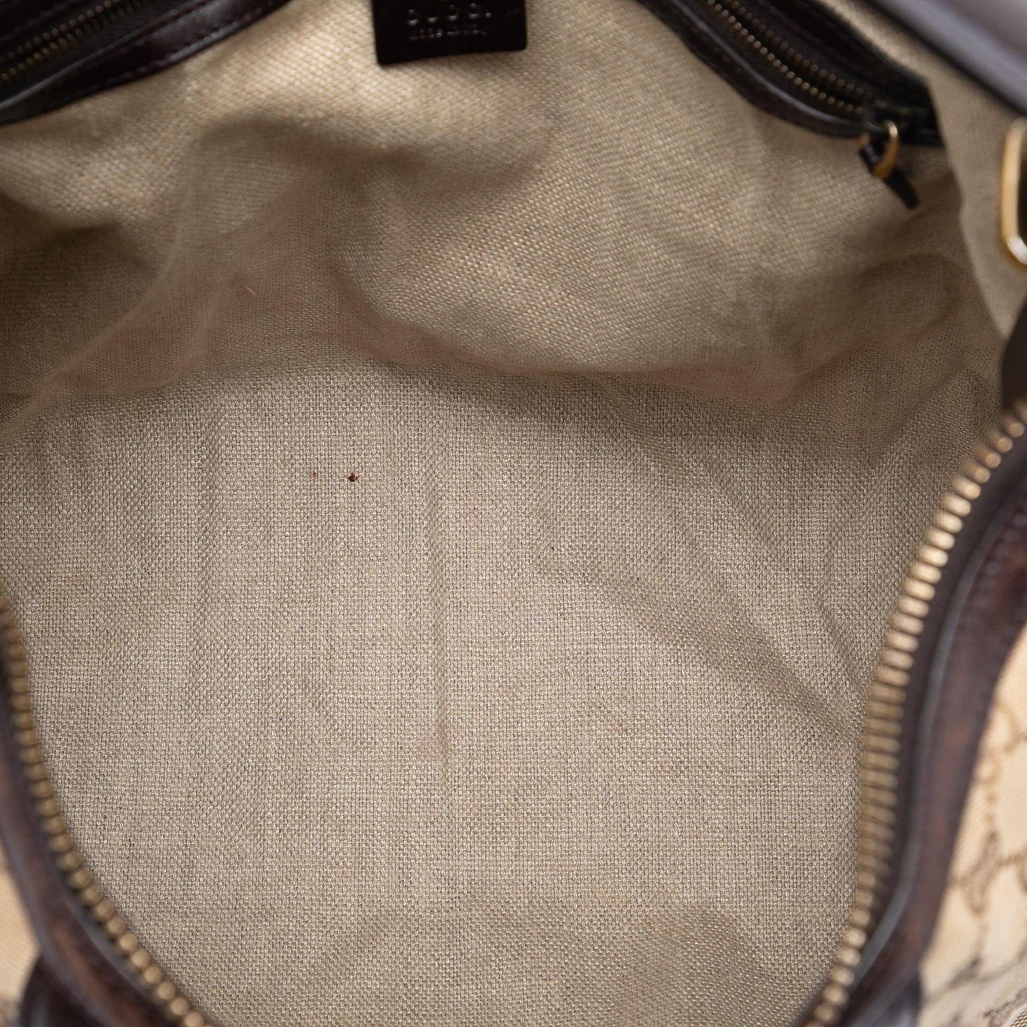 Gucci GG Canvas and Crocodile Embossed Calfskin Secret Satchel