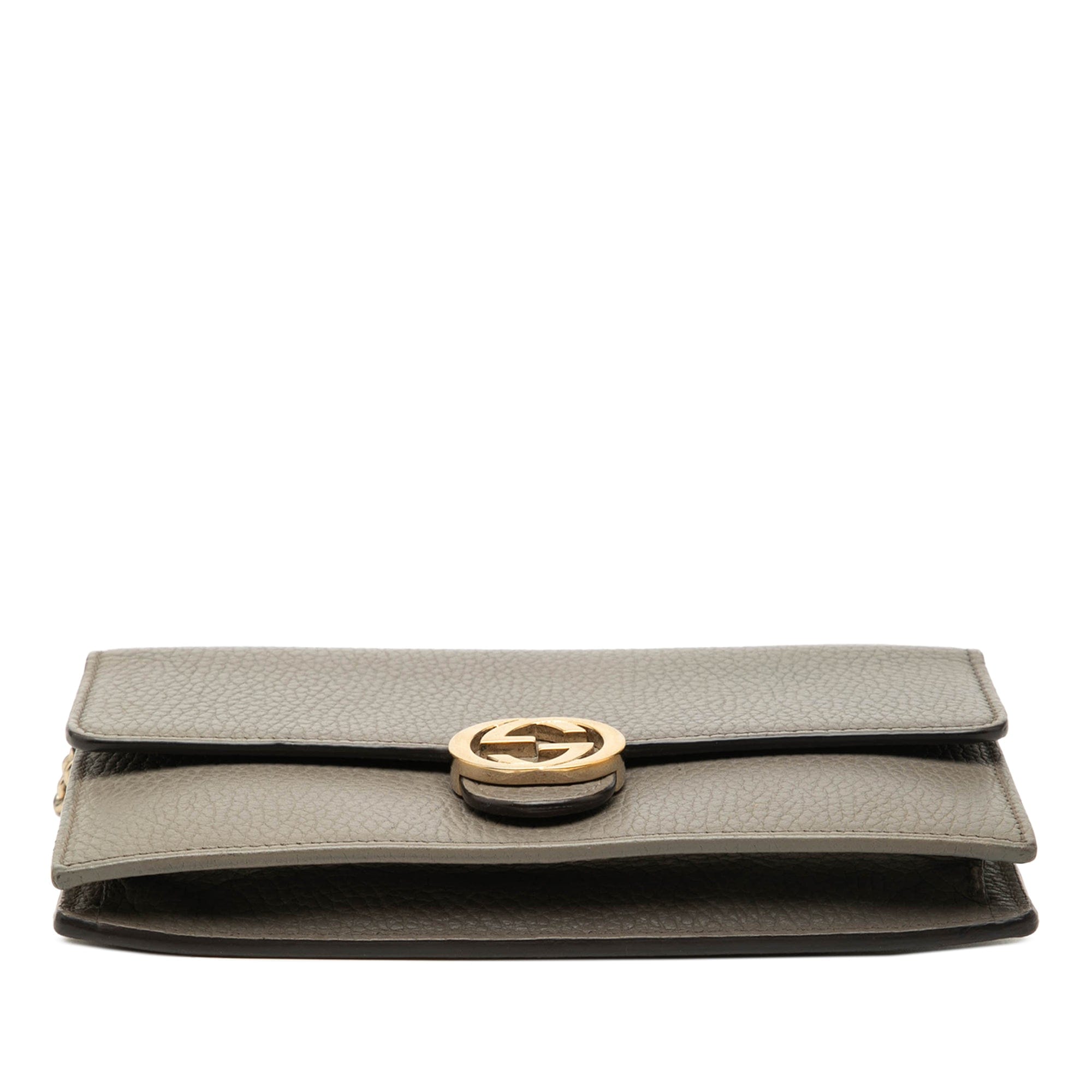 Gucci Dollar Calfskin Interlocking G Wallet on Chain