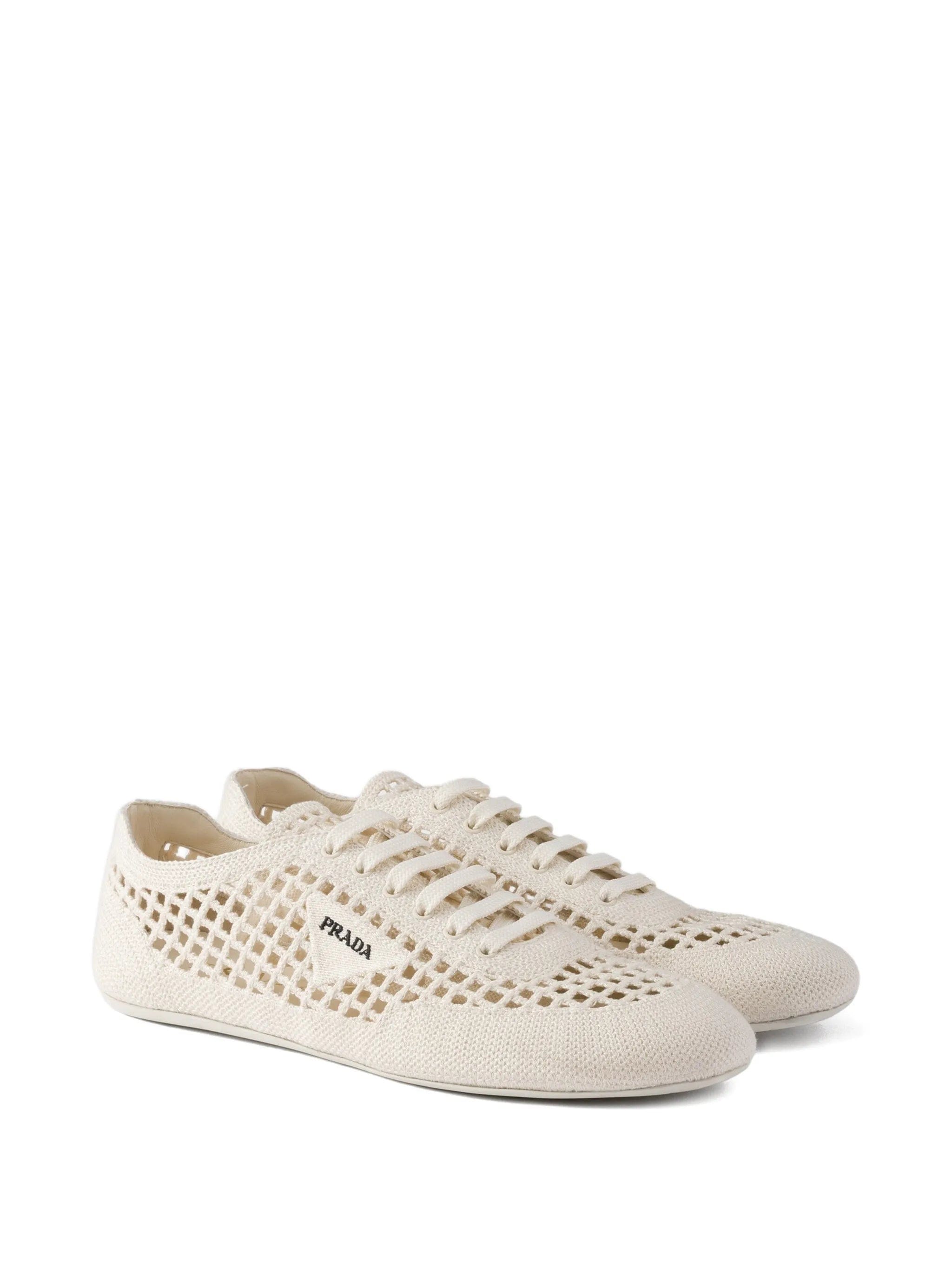 Prada Collapse crochet laced sneakers