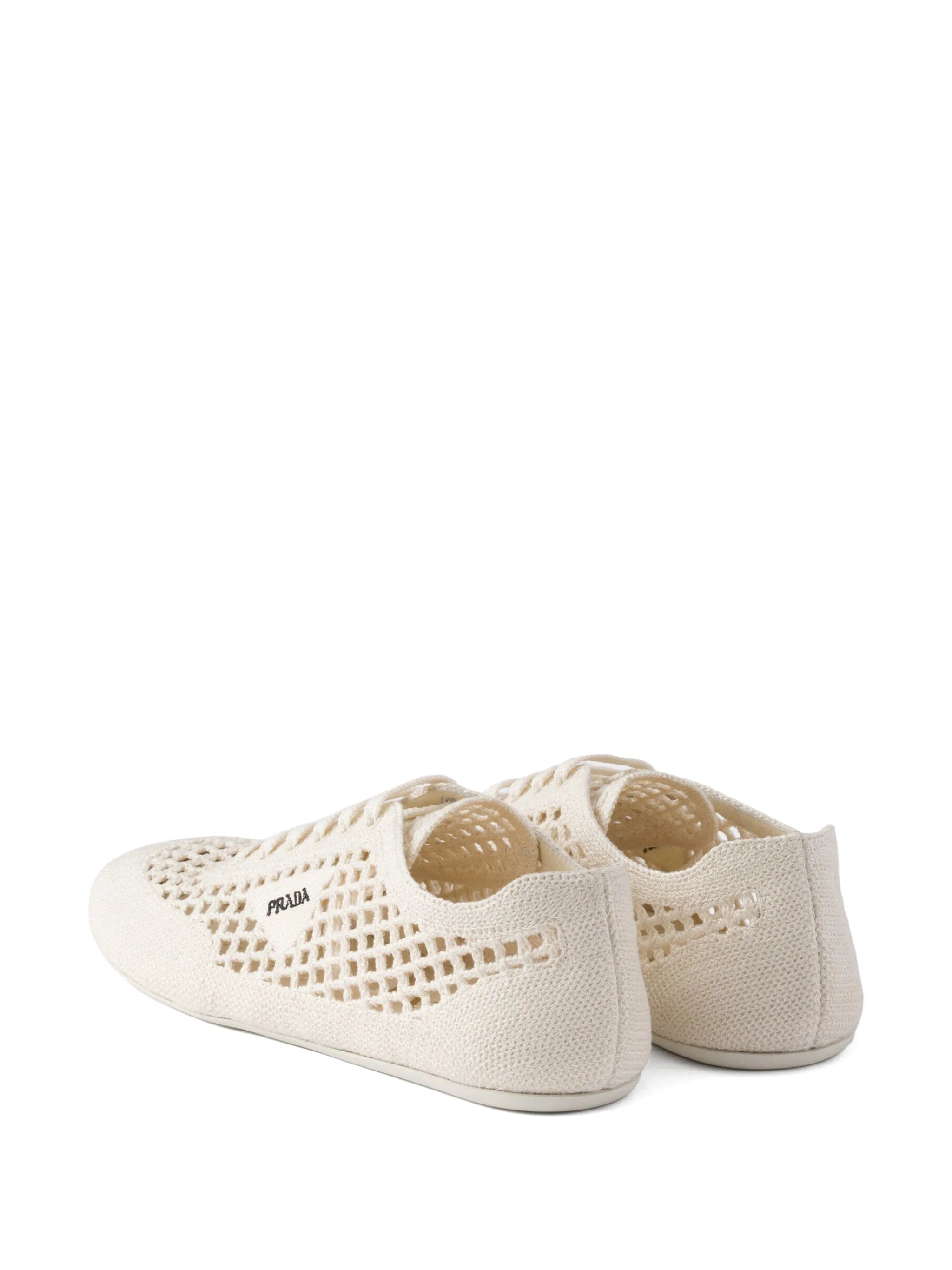 Prada Collapse crochet laced sneakers