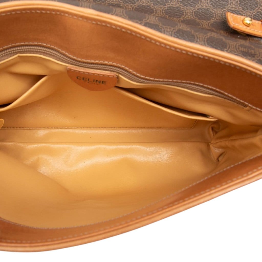 Celine Macadam Coated Canvas Horse Carriage Crossbody