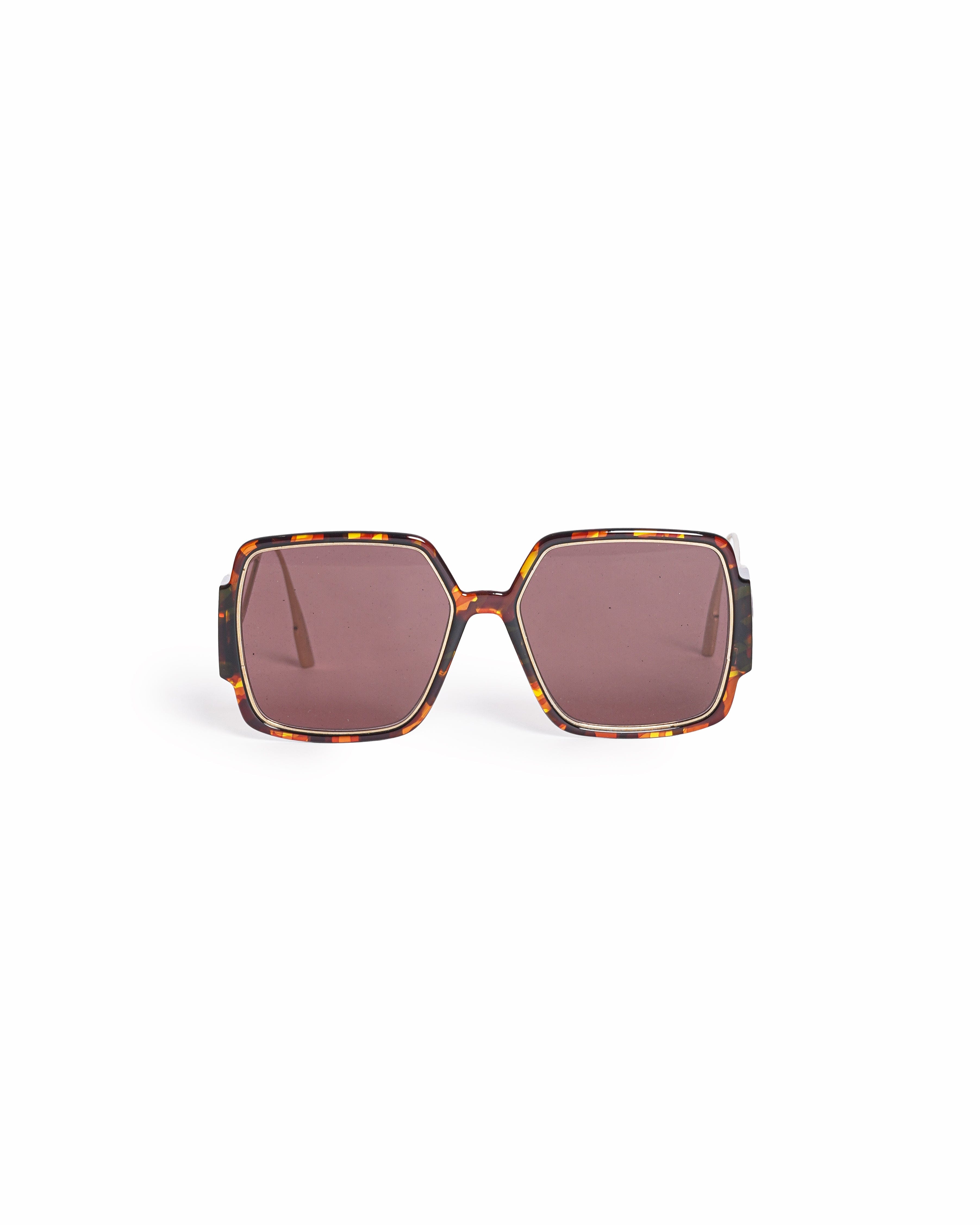Dior 30 Montaigne Oversized Square Tortoiseshell Sunglasses