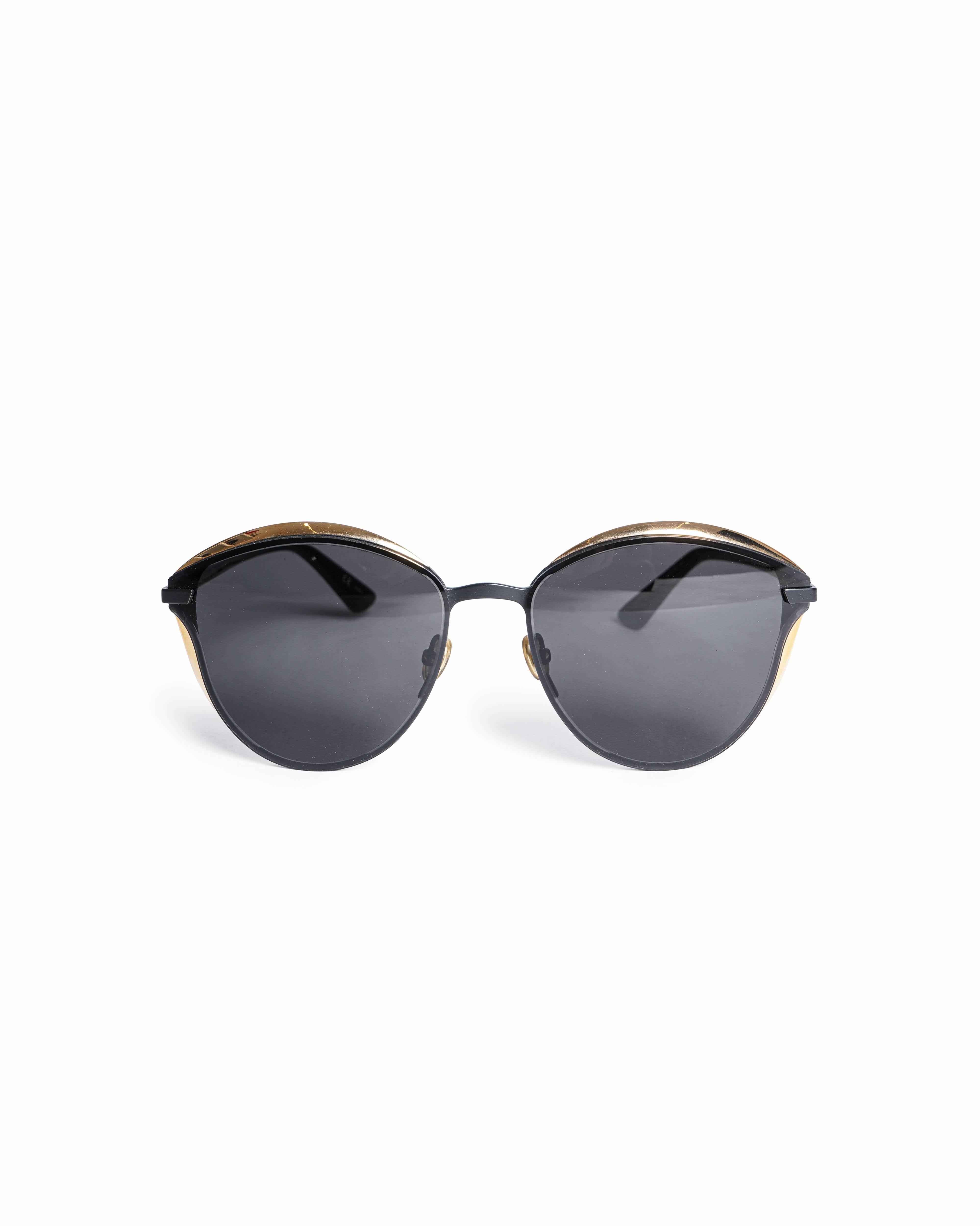 Dior Women's Black & Gold Murmure Cat - Eye Sunglasses