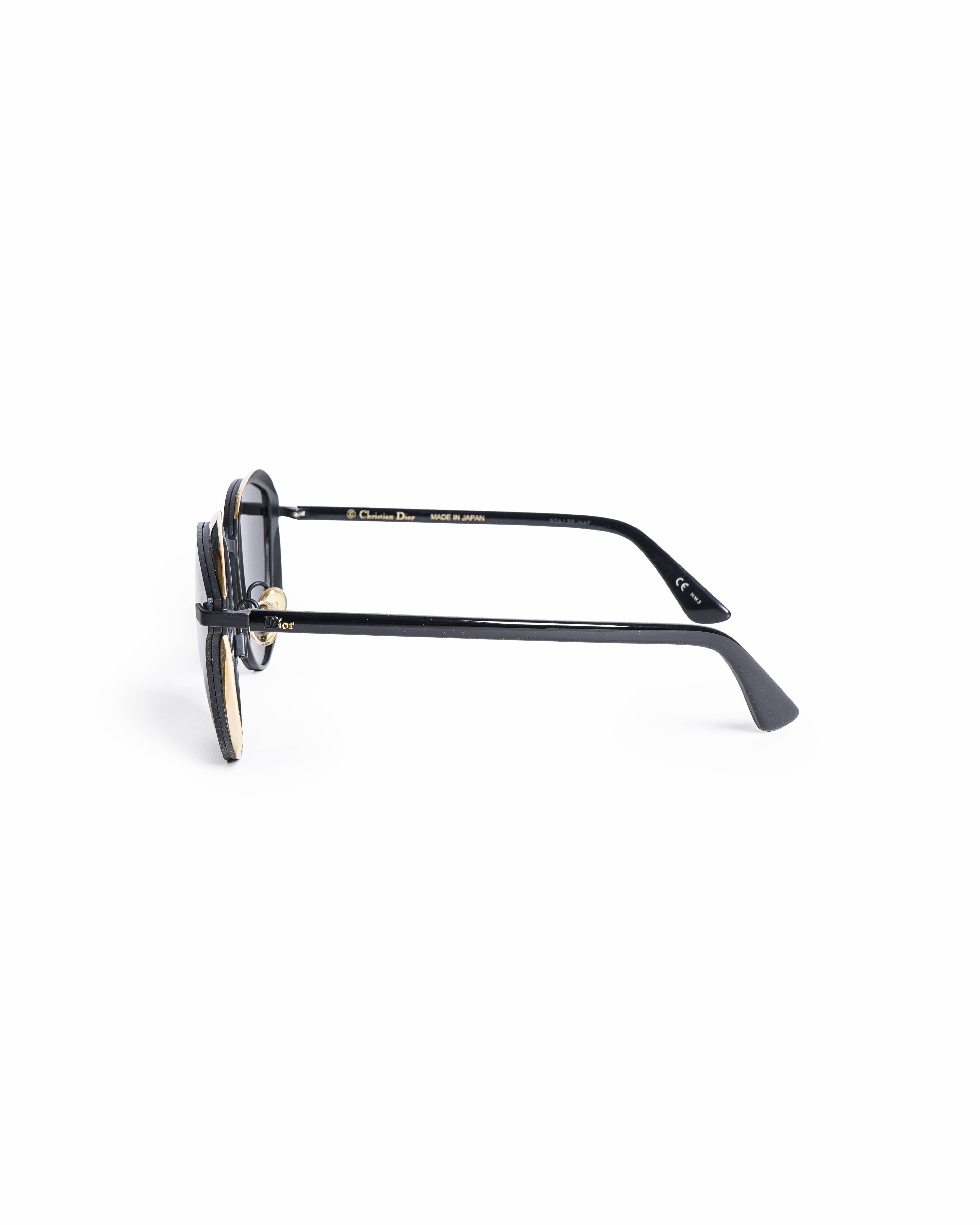 Dior Women's Black & Gold Murmure Cat - Eye Sunglasses