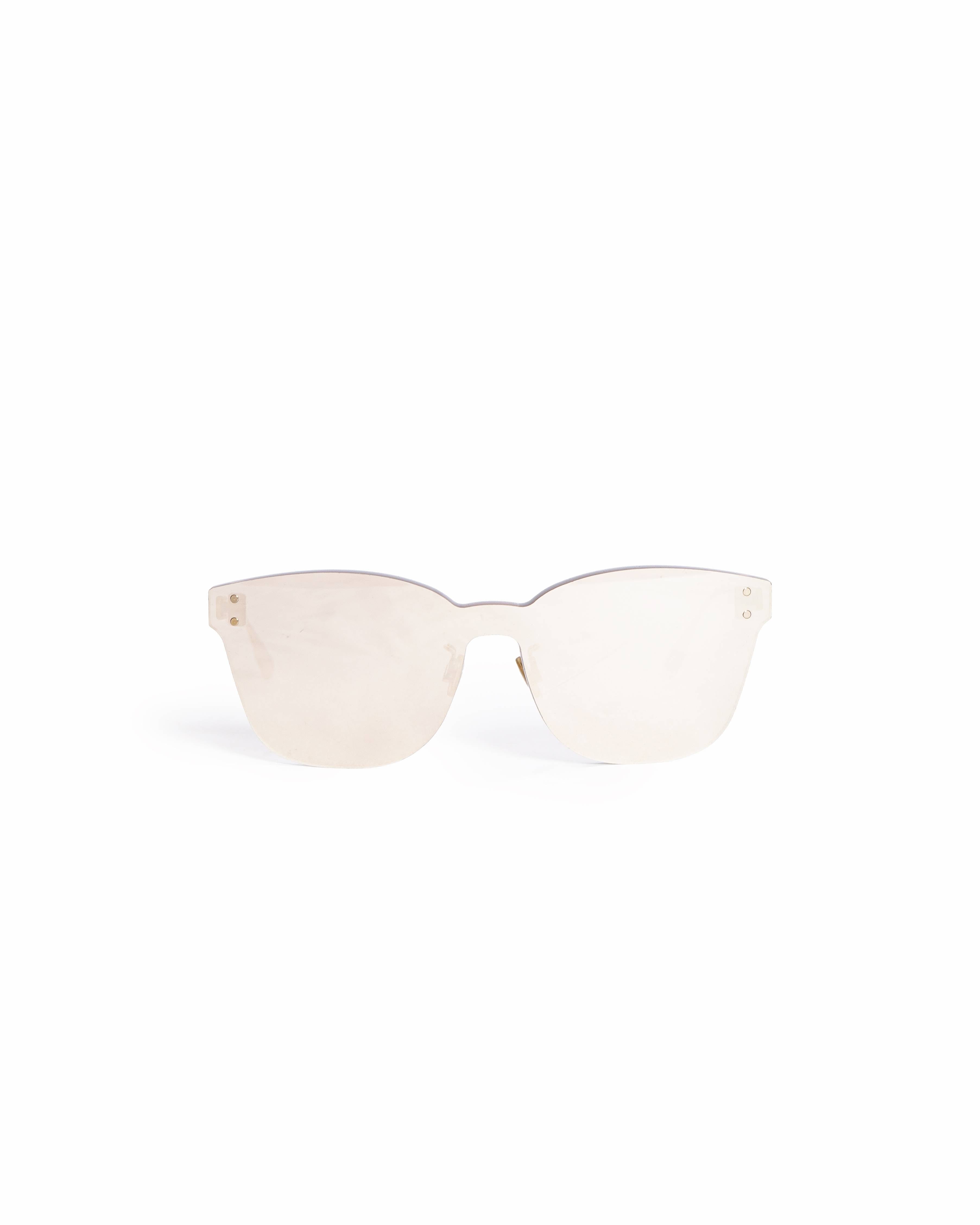 Dior Christian Dior DiorQuake2 Gold Shield Sunglasses