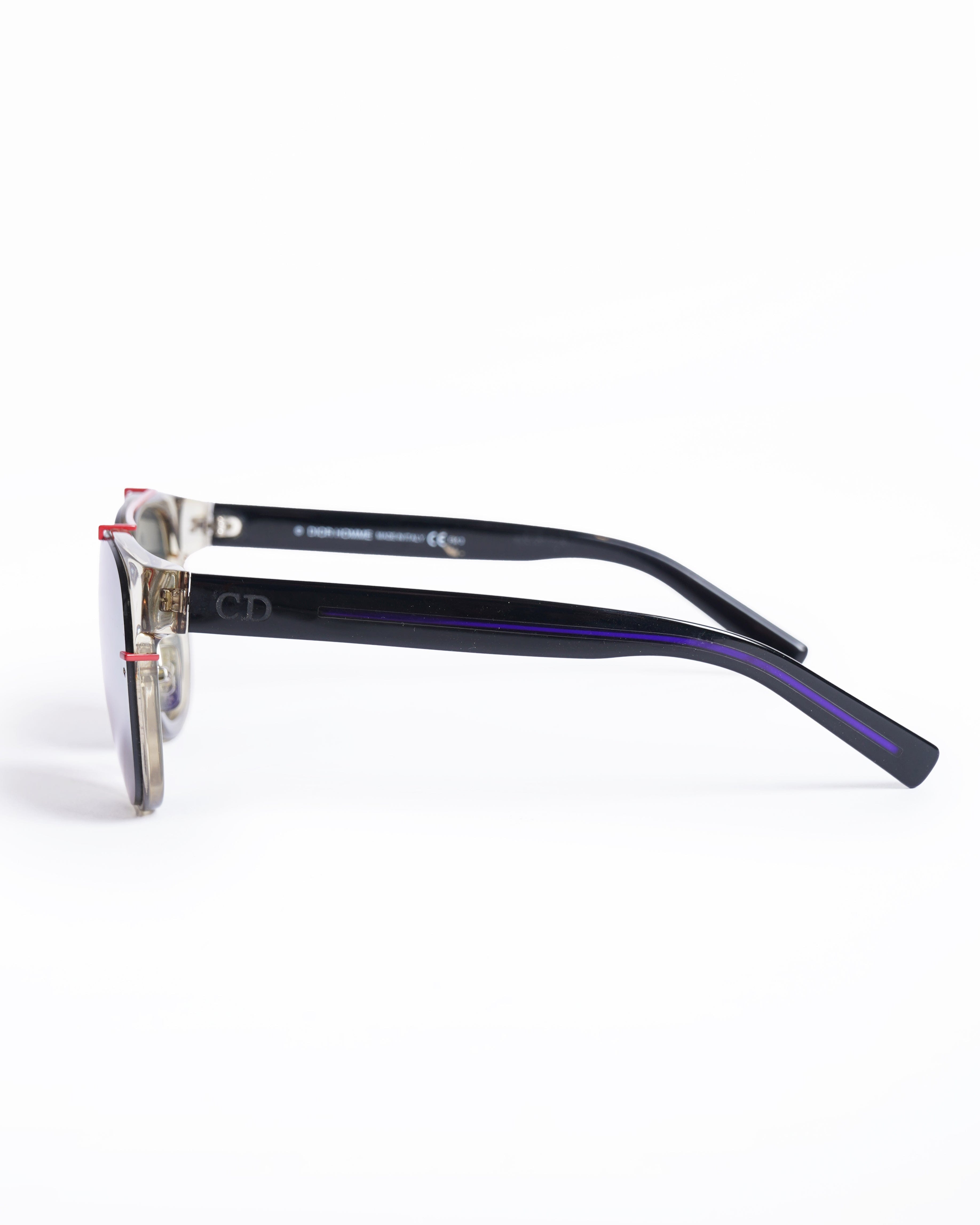 Dior Christian dior black and red frame sunglasses