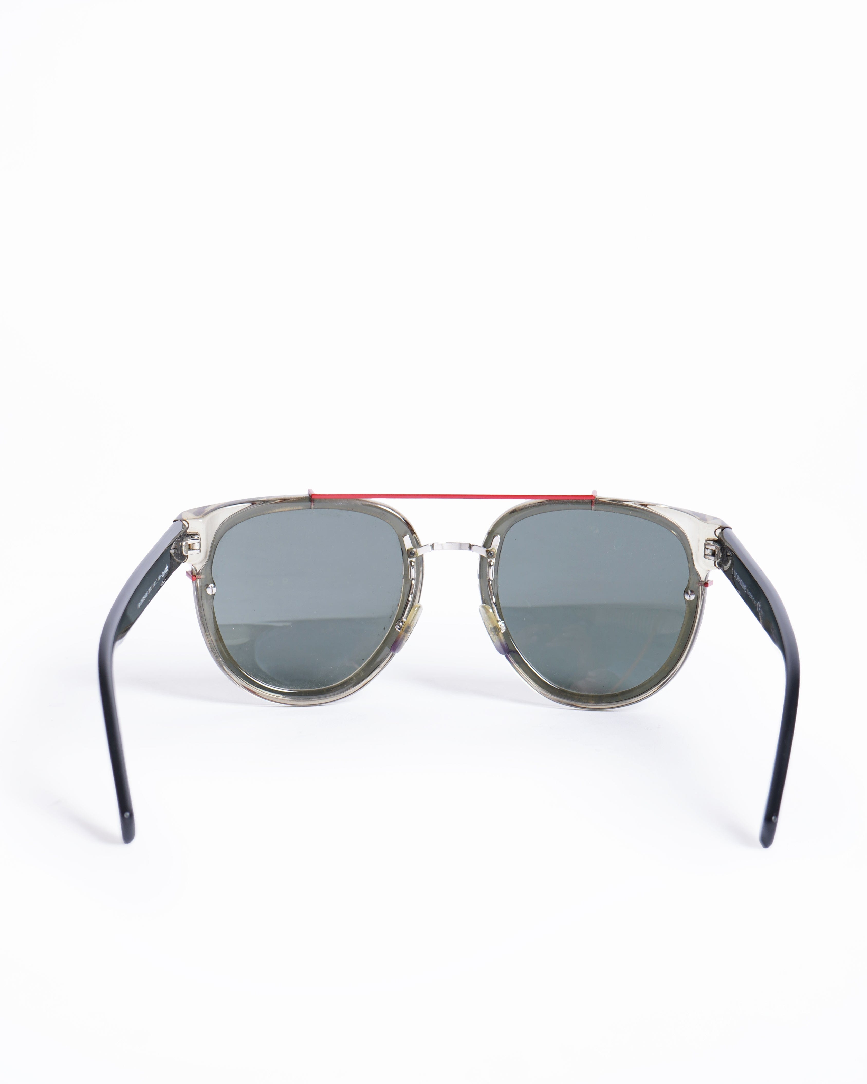 Dior Christian dior black and red frame sunglasses