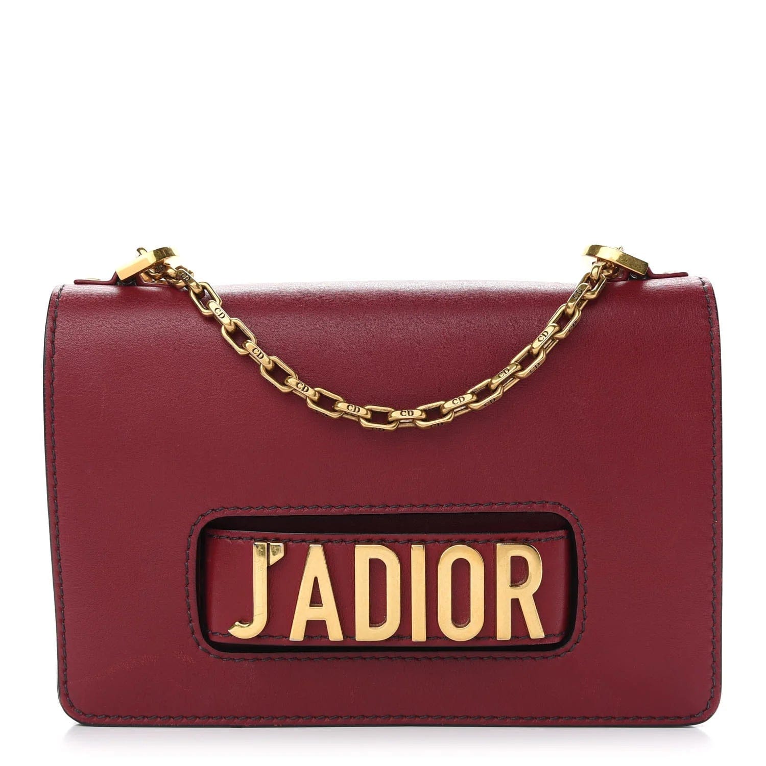 Dior J'Adior Calfskin Leather Chain Flap Shoulder Bag