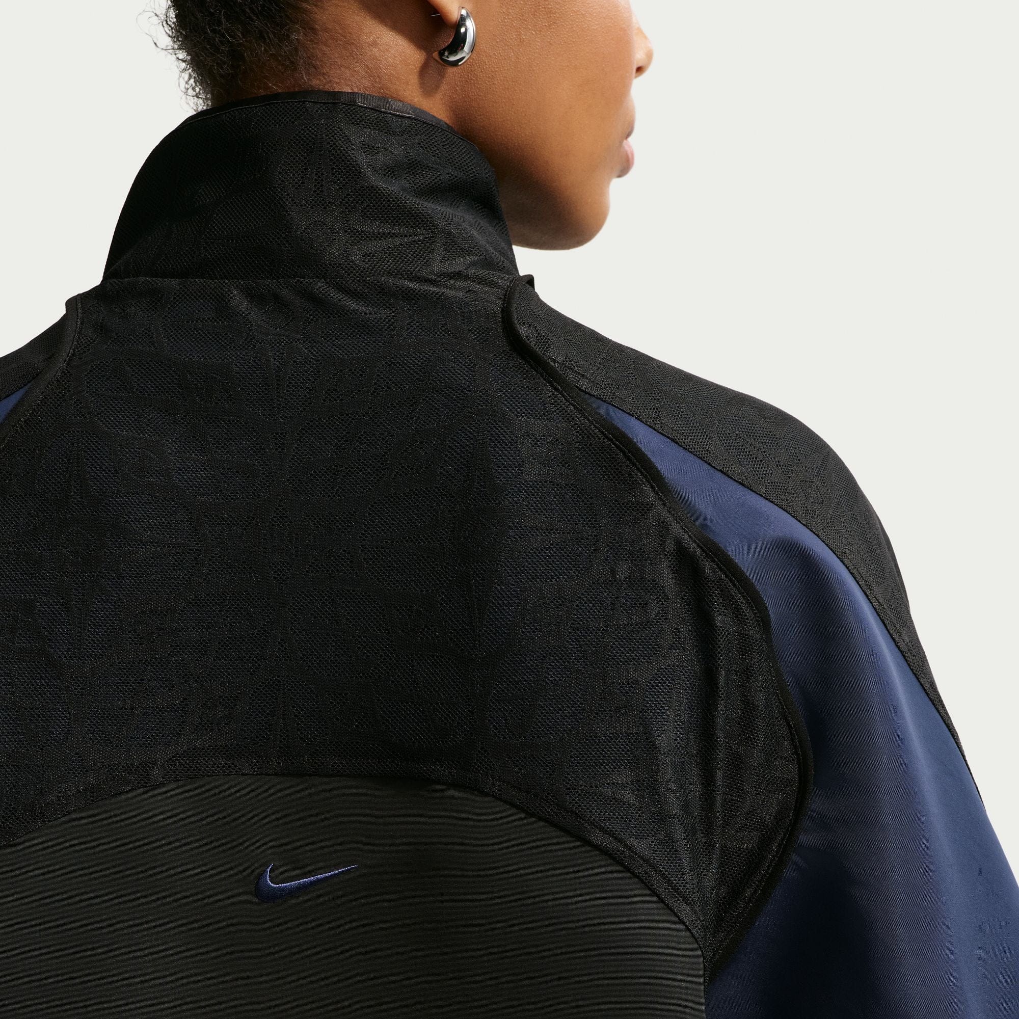 Nike Womens Nike Oversized Lace Track Jacket Black